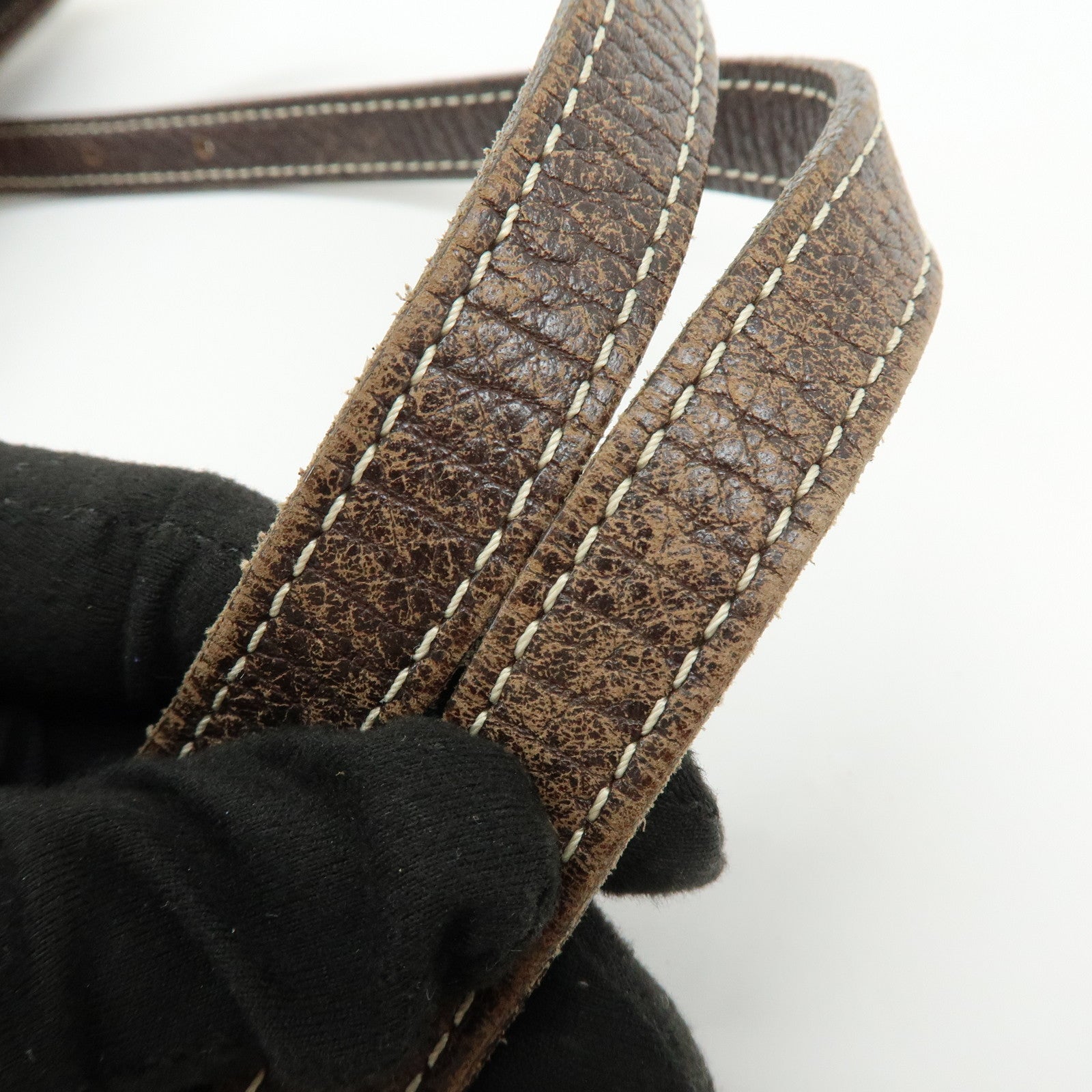 Louis Vuitton Monogram Mini Lin Bucket PM Tote Bag Ebene M95226