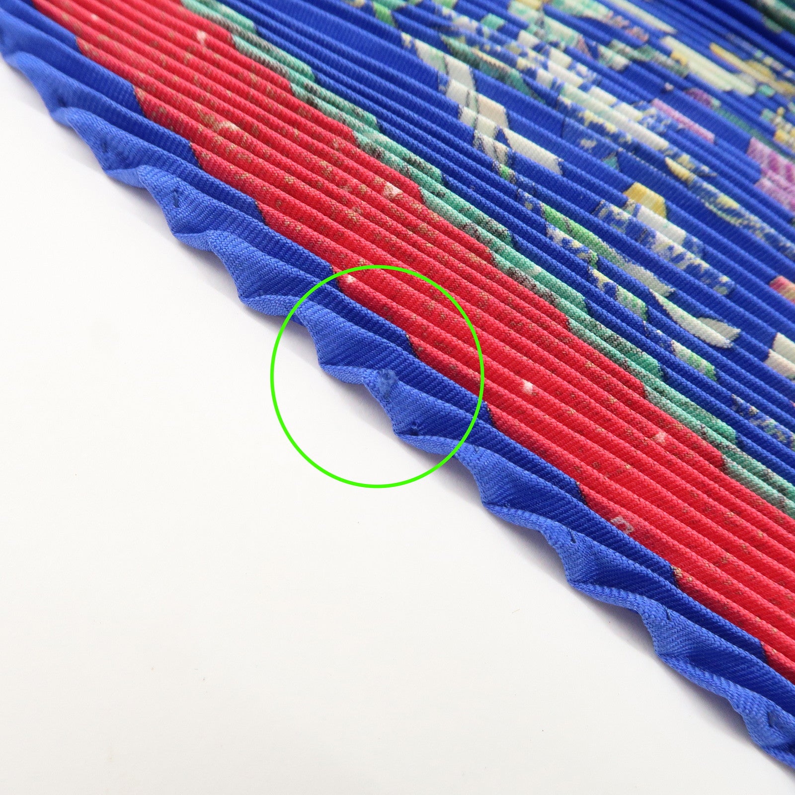 HERMES Carre 90 Silk 100% Pleats Scarf PIERRES d' ORIENT et OGGIDENT Blue