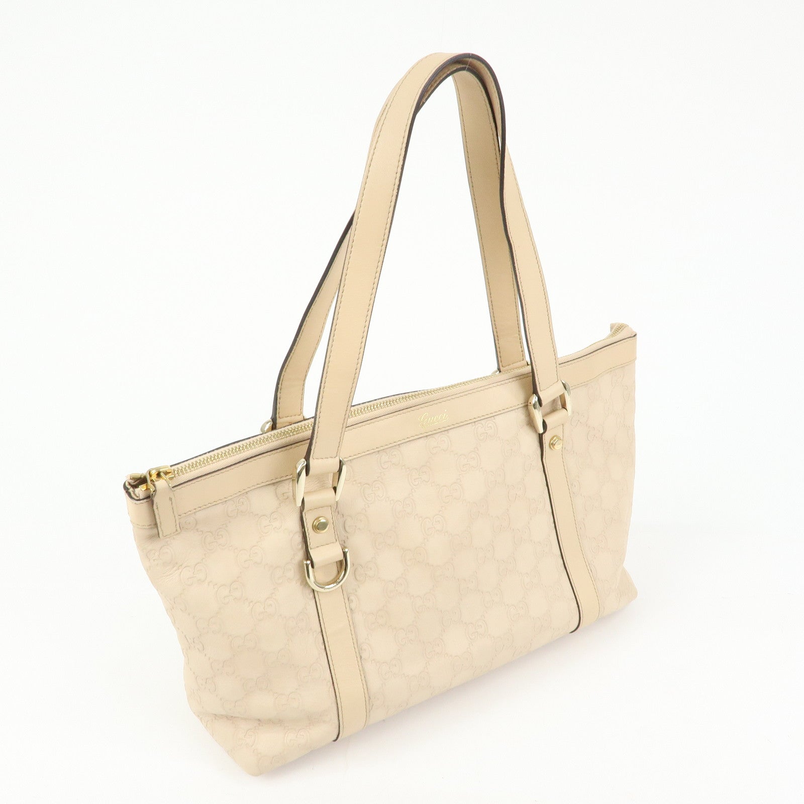 GUCCI Abbey Guccissima Leather Tote Bag Hand Bag Pink141470