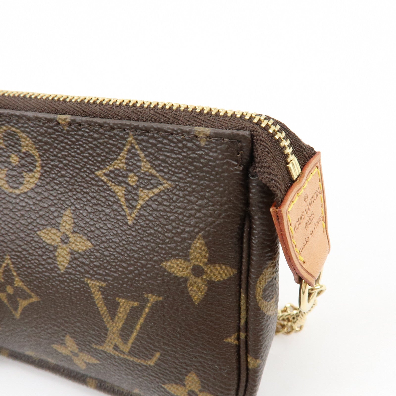 Louis Vuitton Monogram Mini Pochette Accessoires Hand Bag M58009