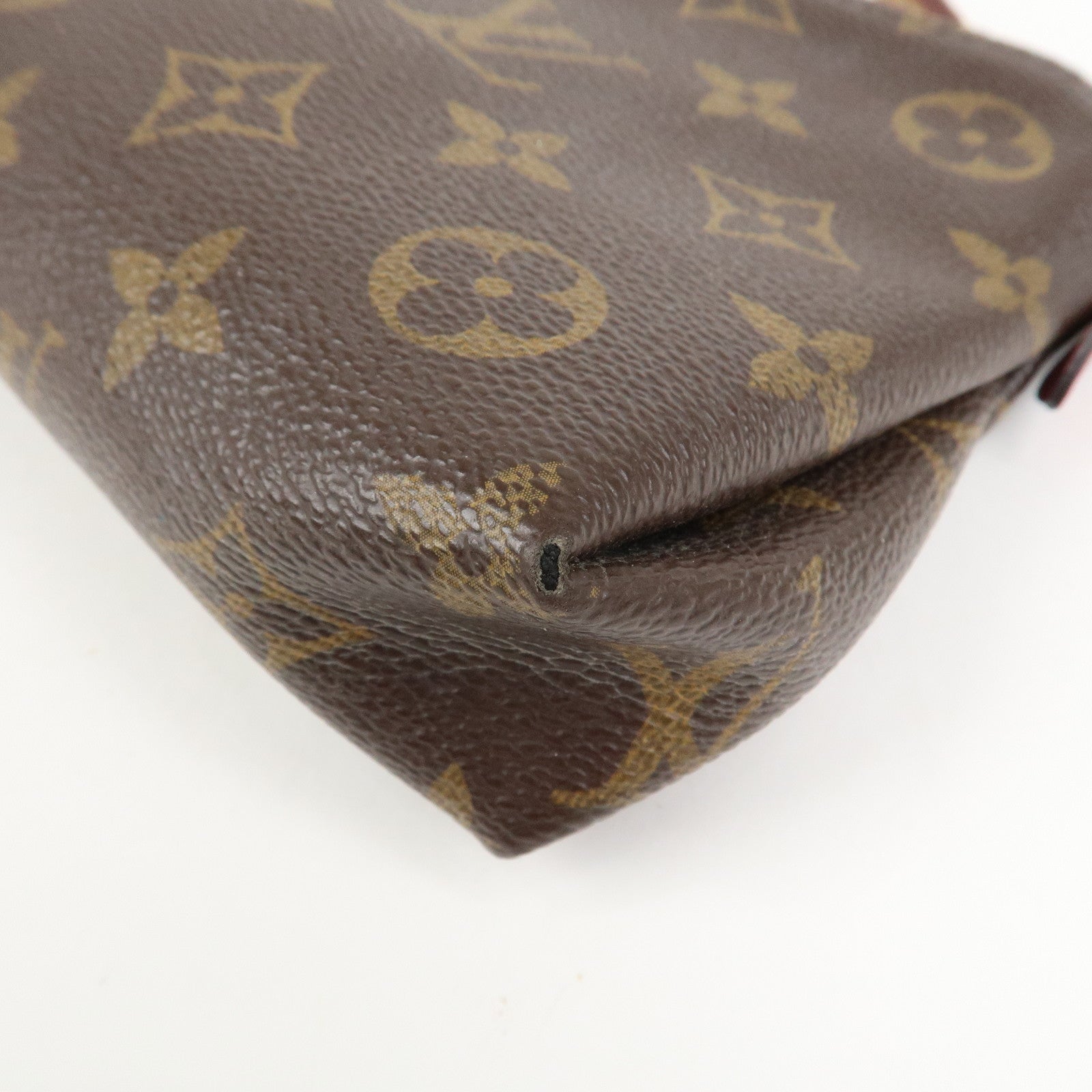 Louis Vuitton Monogram Pallas Clutch 2Way Bag Cerise M41638