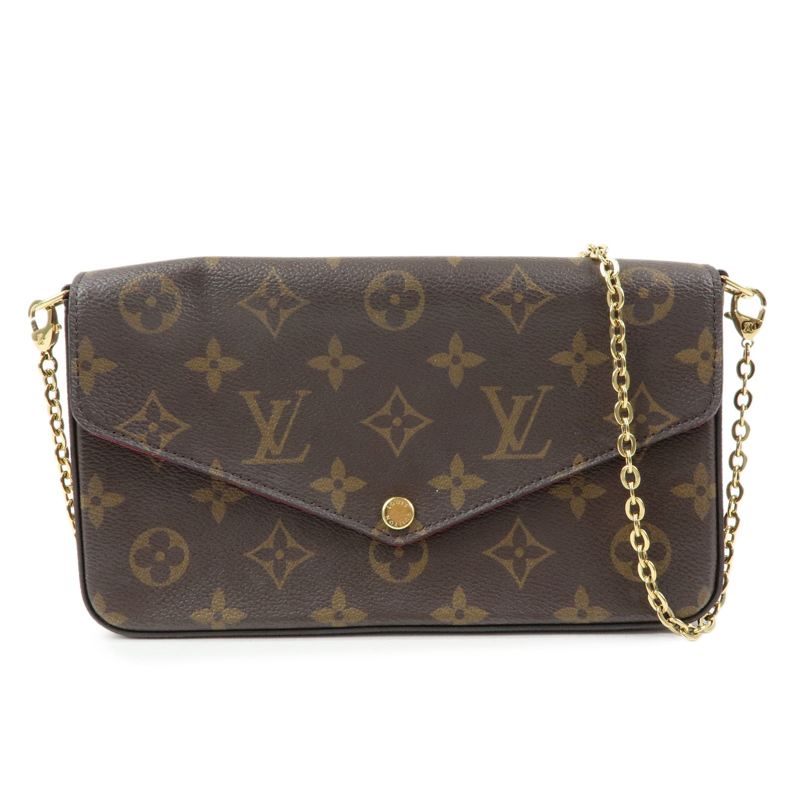 Louis Vuitton Monogram Pochette Felicie Shoulder Bag Brown M61276
