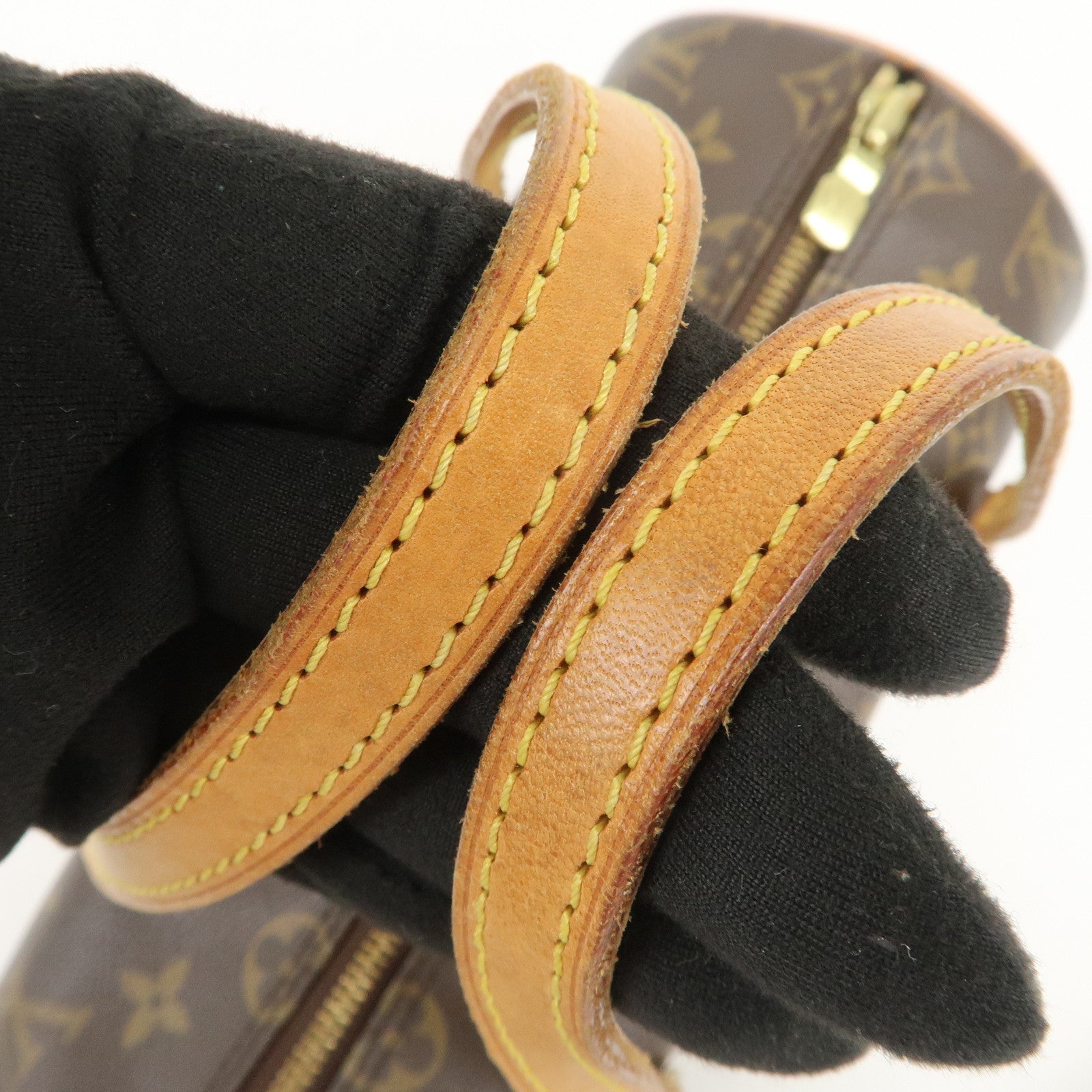 Louis Vuitton Monogram Papillon 26 Hand Bag Brown M51386