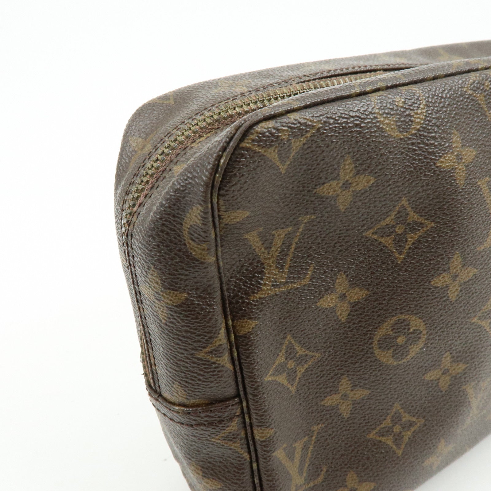 Louis Vuitton Monogram Trousse Toilette 27 Pouch Brown M47522