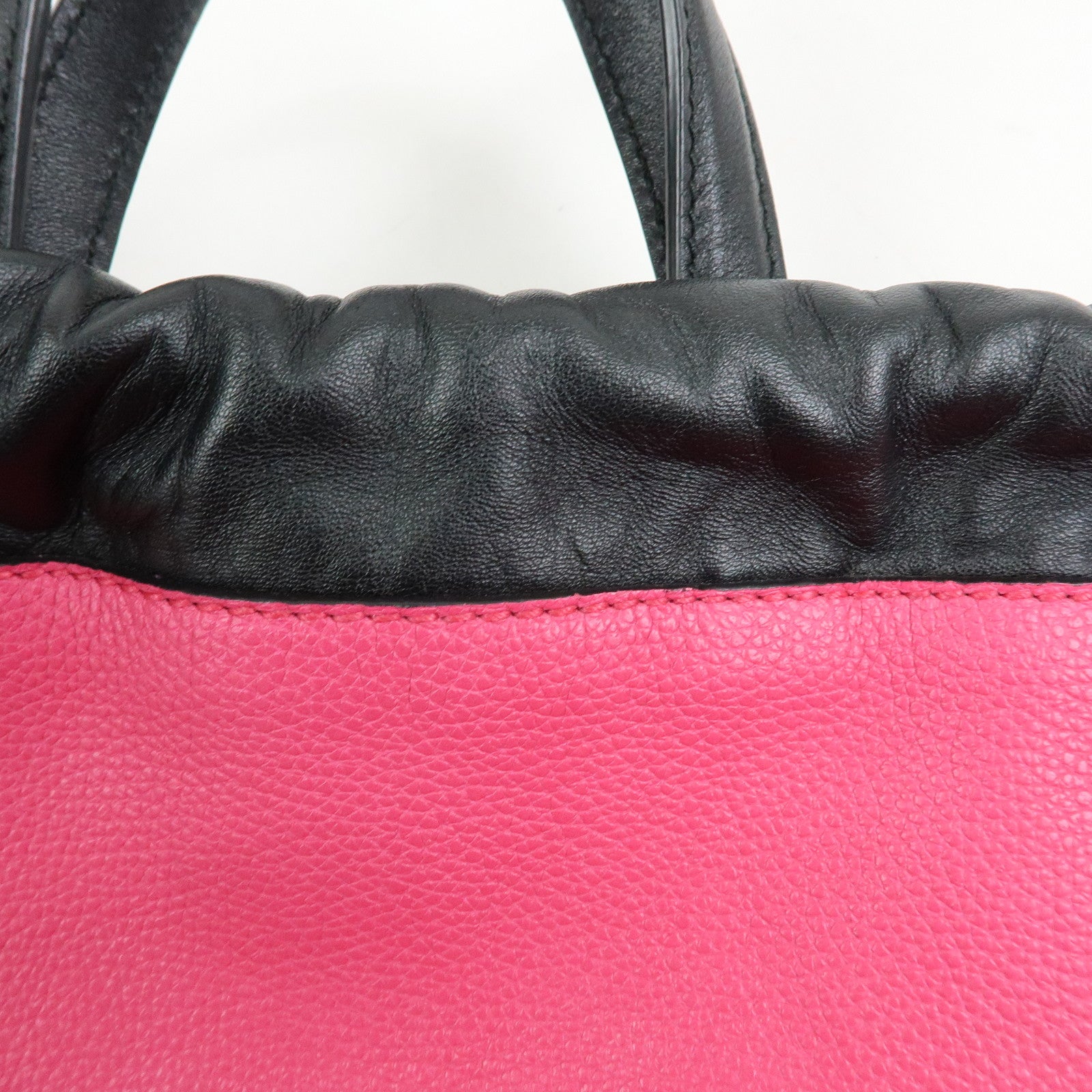 GUCCI Interlocking G Sherry Leather 2Way Bag Backpack Pink 494053