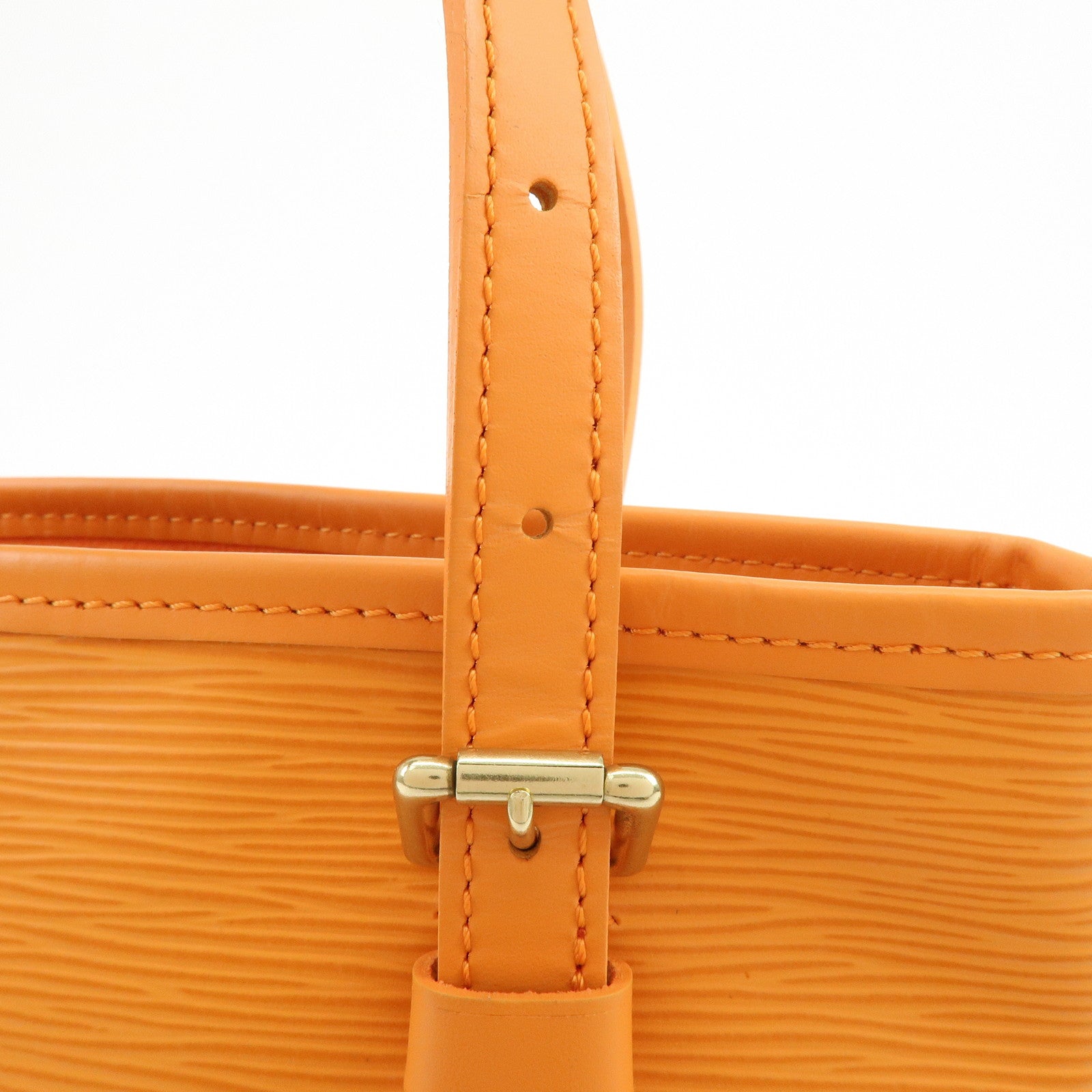 Louis Vuitton Epi Bucket PM Shoulder Bag Tote Bag Mandarin M5899H