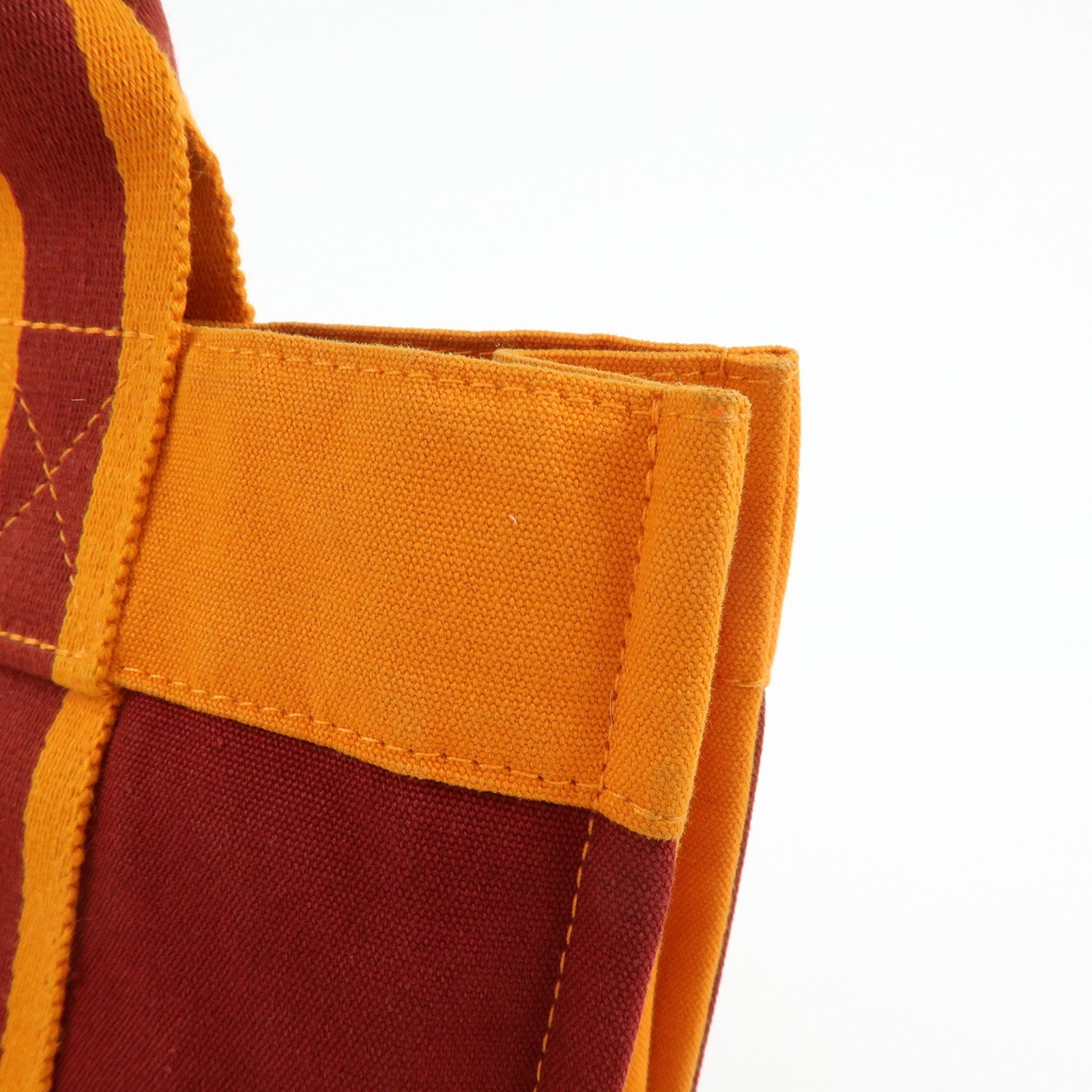 HERMES Fourre Tout PM Tote Bag FRENCH FESTIVAL OF HAWAII Red Brown