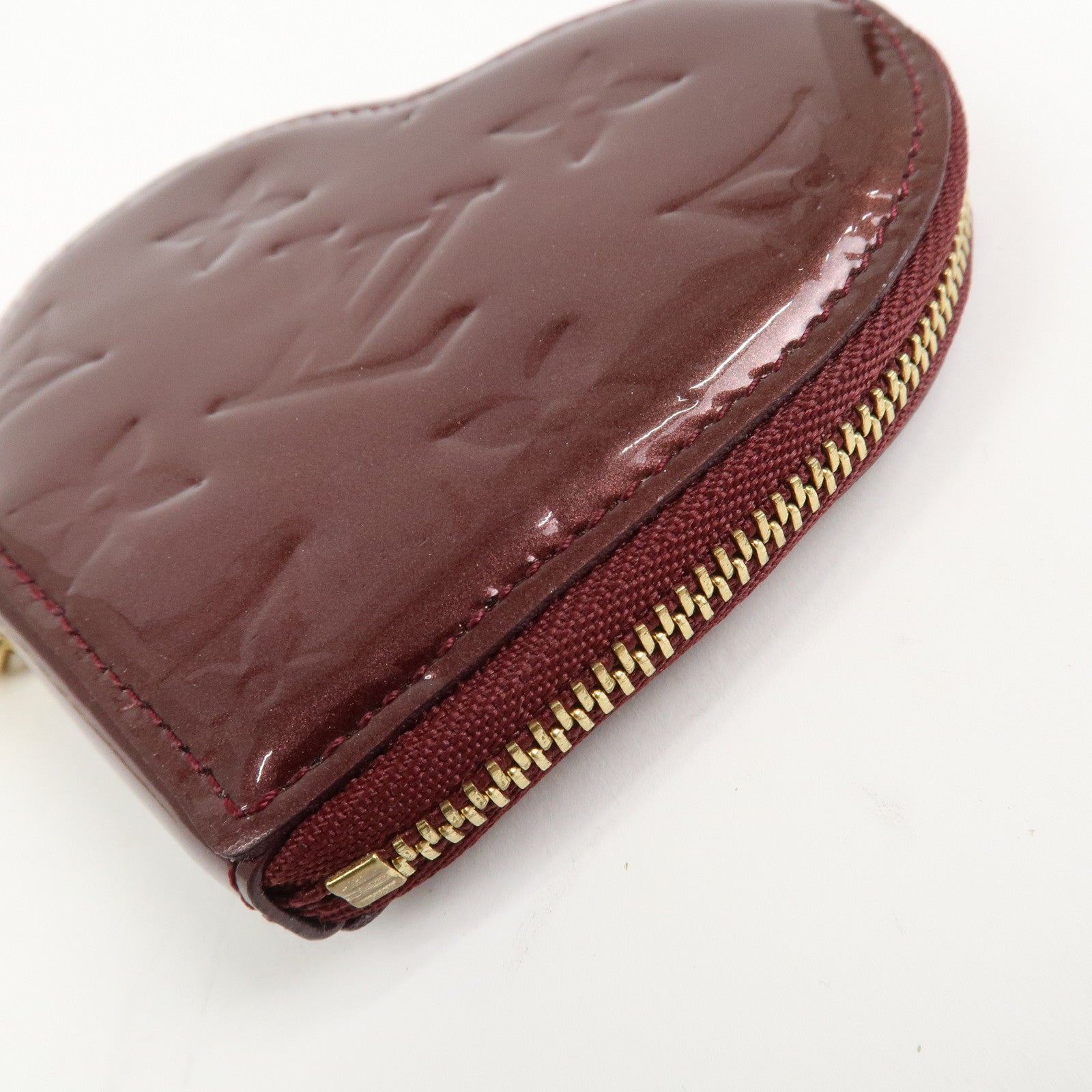 Louis Vuitton Monogram Vernis Porte Monnaie Coeur Coin Case M91480