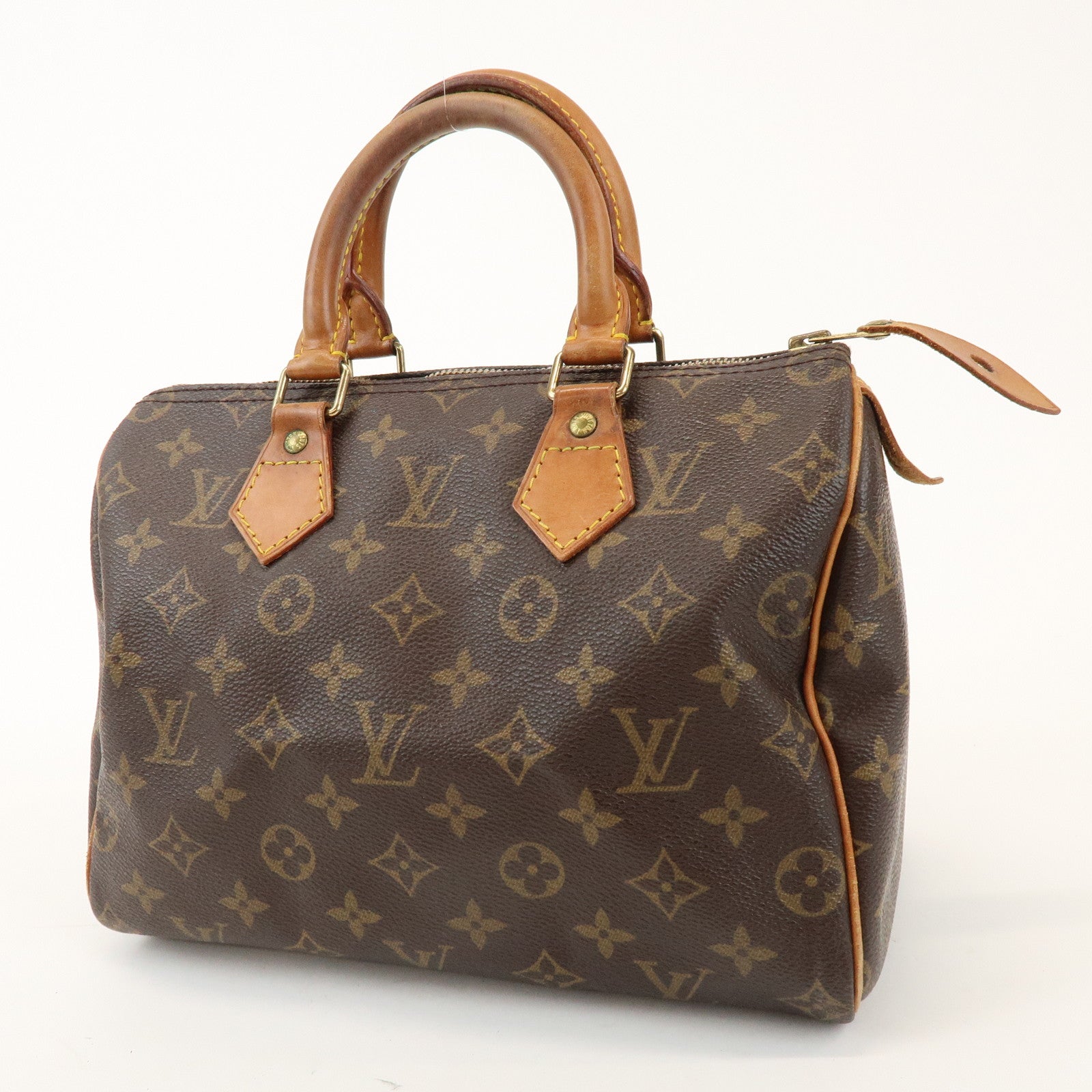 Louis Vuitton Monogram Speedy 25 Boston Bag Hand Bag Brown M41528