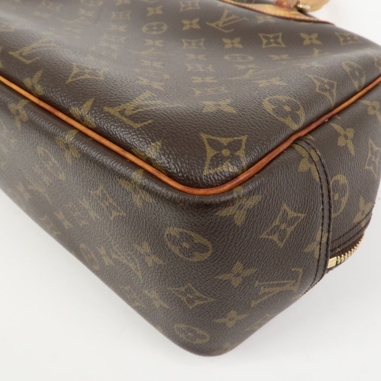 Louis Vuitton Monogram Canvas Deauville Hand Bag Brown M47270