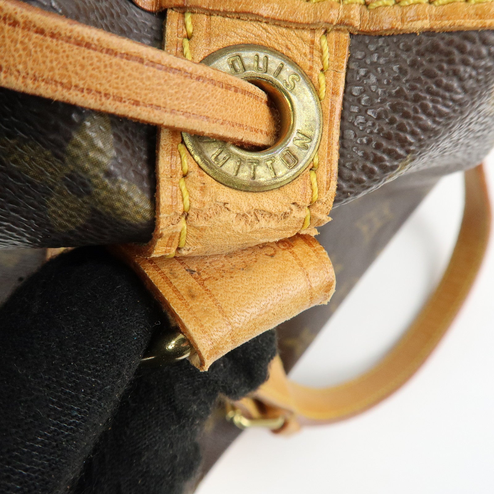 Louis Vuitton Monogram Canvas Leather Noe Shoulder Bag Brown M42224