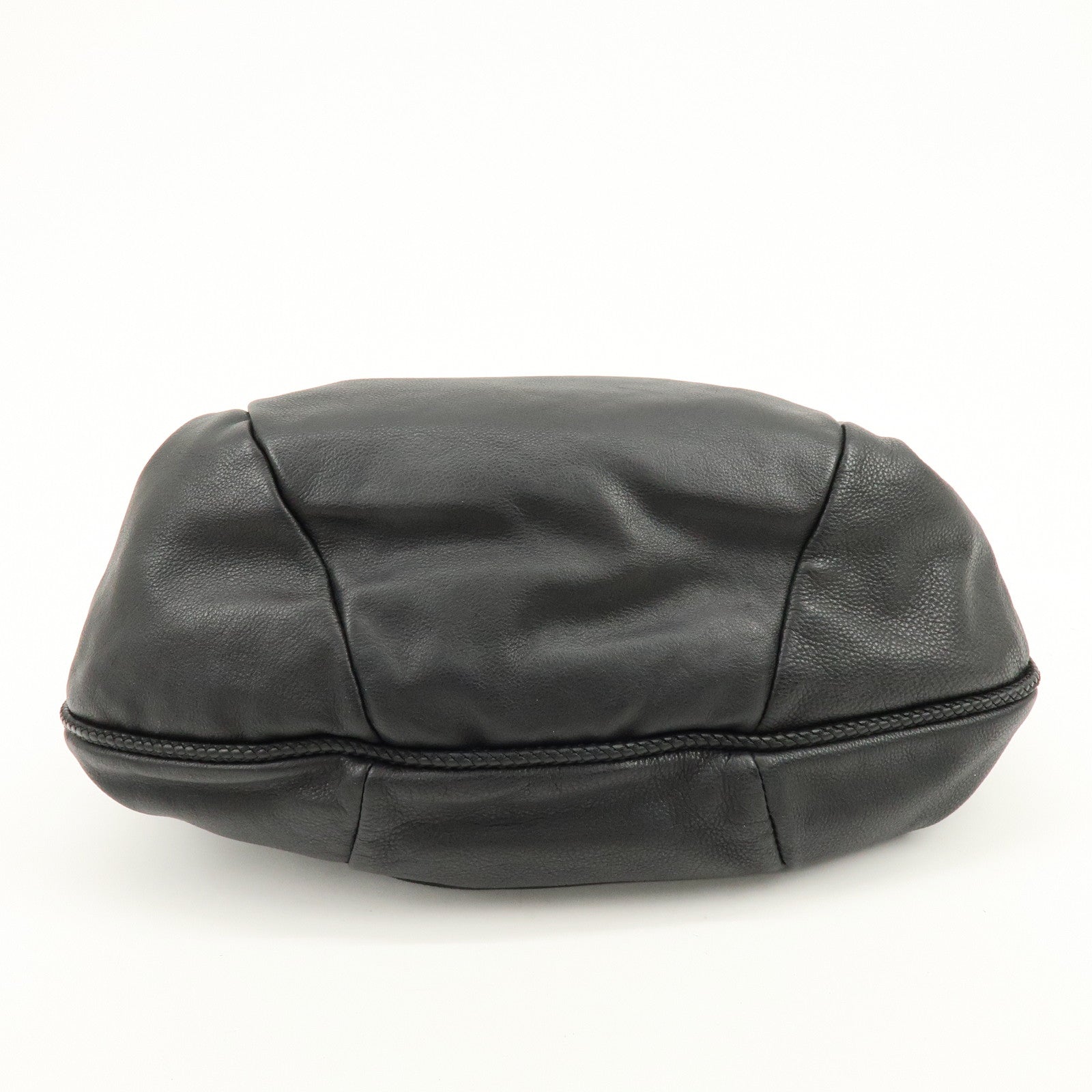 GUCCI Marrakech Leather Shoulder Bag Tote Bag Black 257029