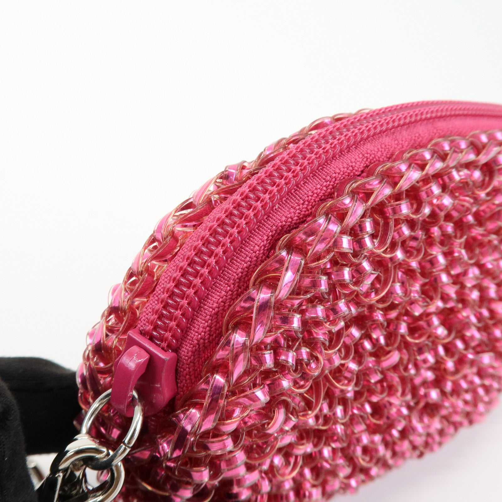 ANTEPRIMA Logo PVC Pouch Bag Cosmetic Pouch Pink