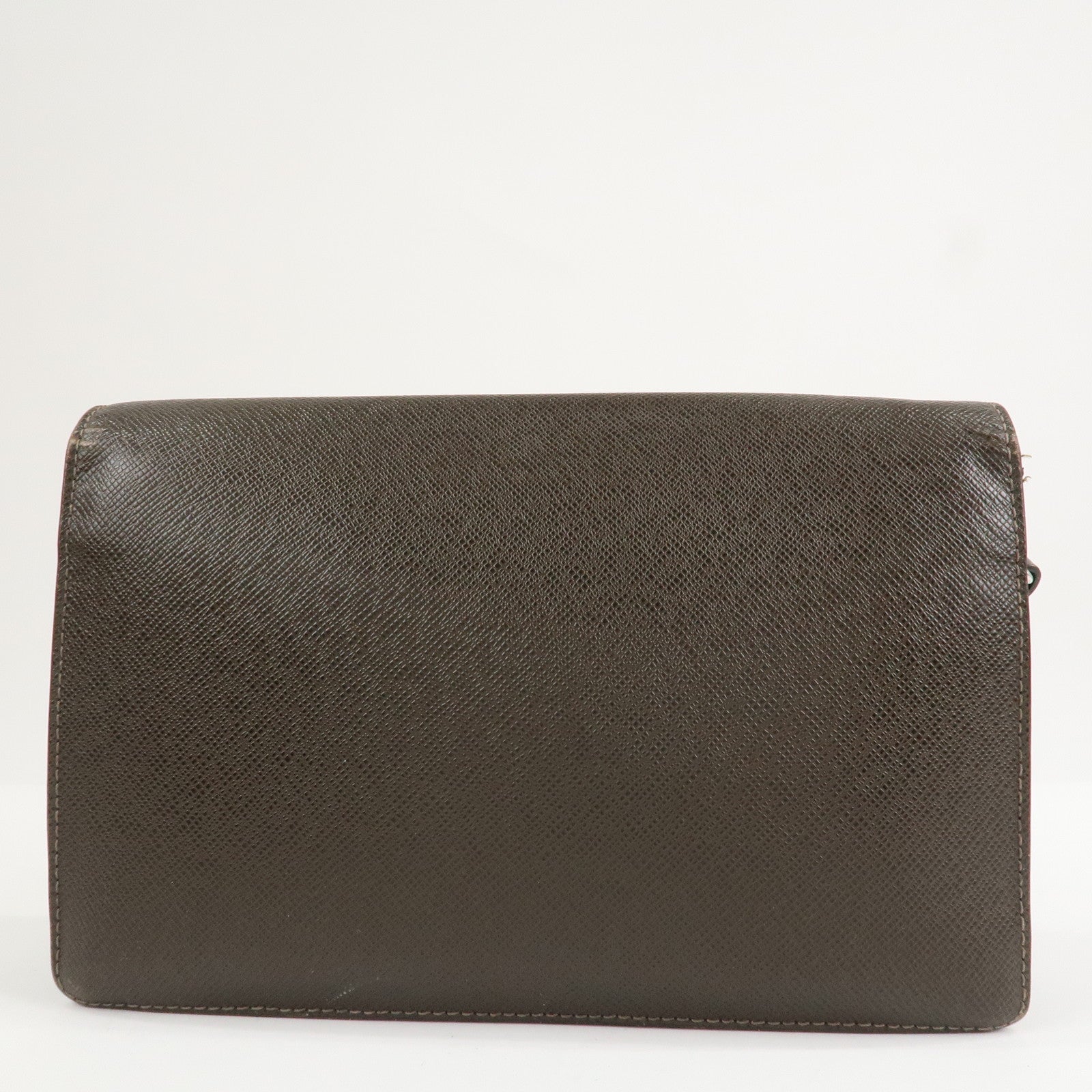 Louis Vuitton Taiga Veraiya Clutch Bag Hand Bag Grizzly M32598