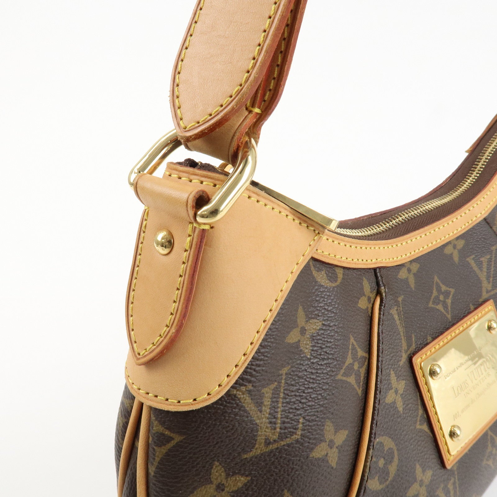 Louis Vuitton Monogram Thames PM Shoulder Bag Brown M56384 Used