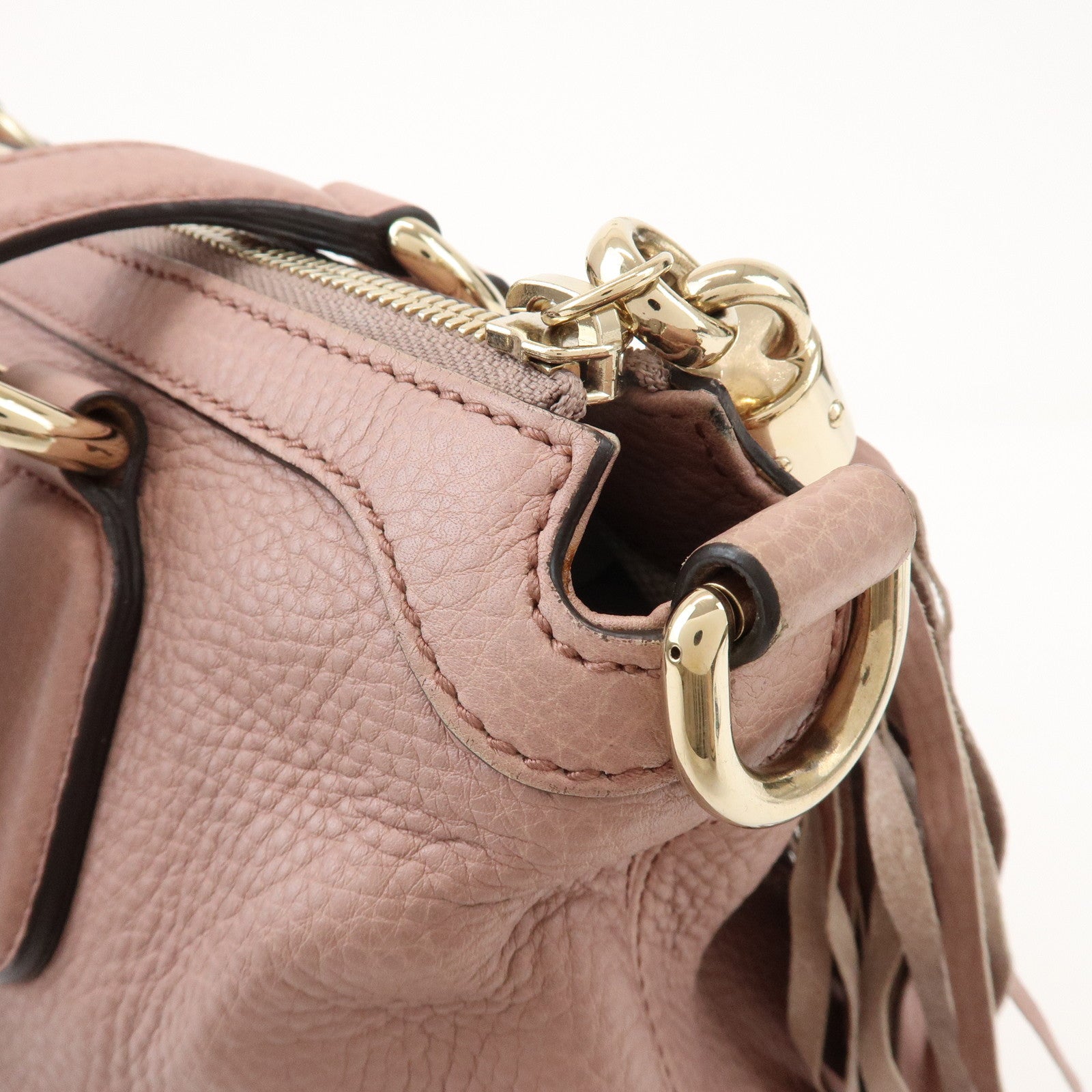 GUCCI SOHO Leather 2Way Bag Hand Bag Shoulder Bag Pink 308362