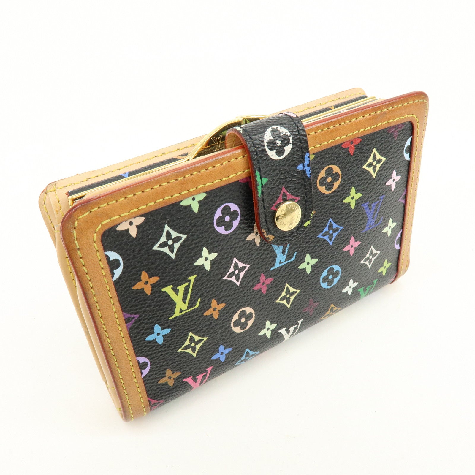 Louis Vuitton Monogram Multicolor Portefeuille Viennois Noir M92988