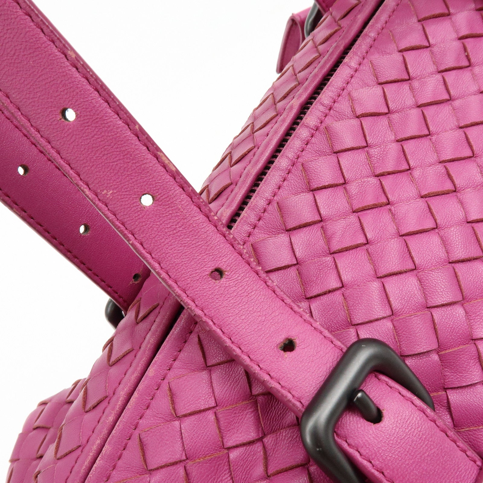 BOTTEGA VENETA Montaigne Lamb Skin Shoulder Bag Purple 272801