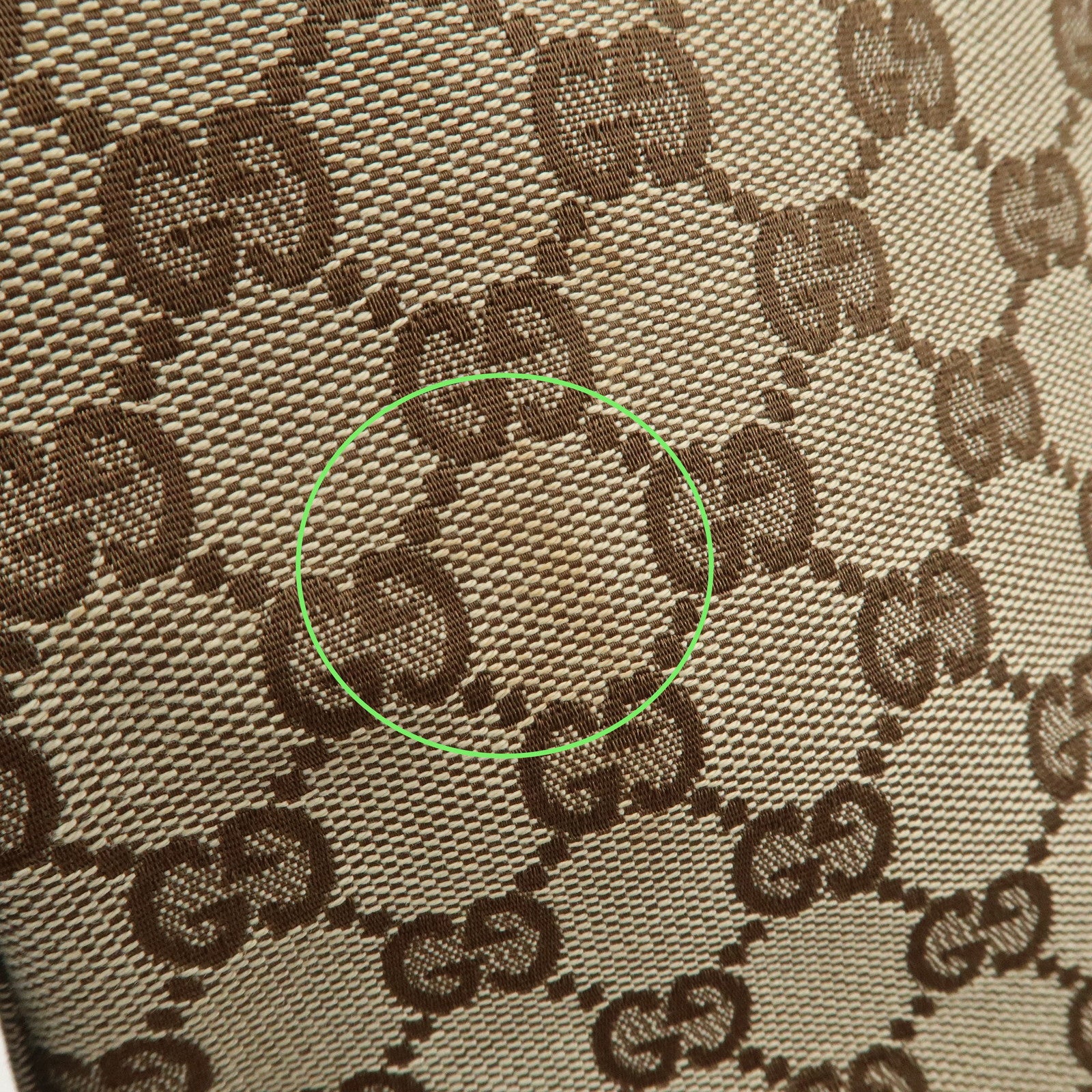 GUCCI GG Monogram Canvas Leather Tote Bag Shoulder Bag Brown 107757