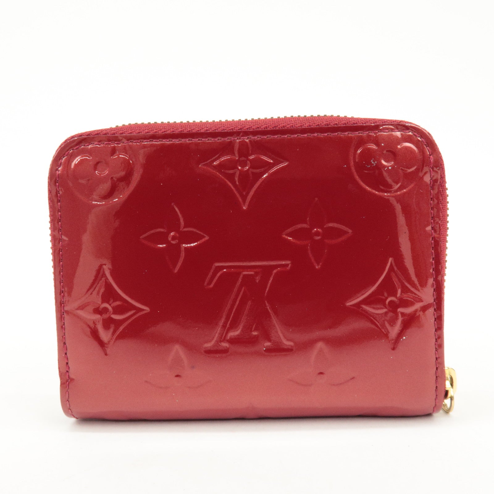 Louis Vuitton Monogram Vernis Zippy Coin Purse Pomme d'Amour M93608 Used