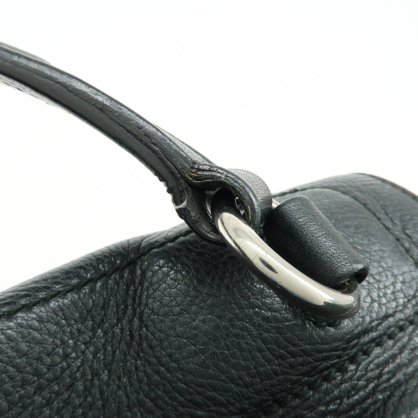 SAINT LAURENT PARIS Muse Two Calf Leather Hand Bag Black 229080