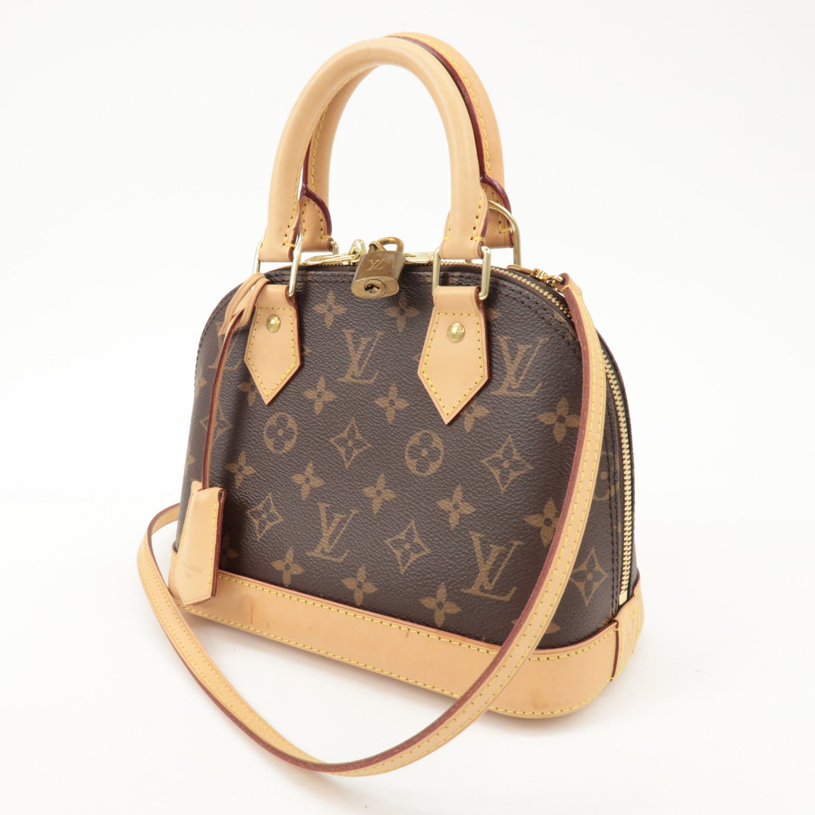 Louis Vuitton Monogram Alma BB 2Way Hand Bag Shoulder Bag M53152 Used