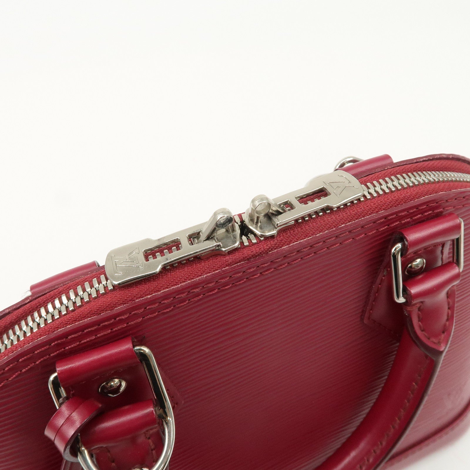 Louis Vuitton Epi Alma BB Hand Bag Shoulder Bag Fuchsia M40851