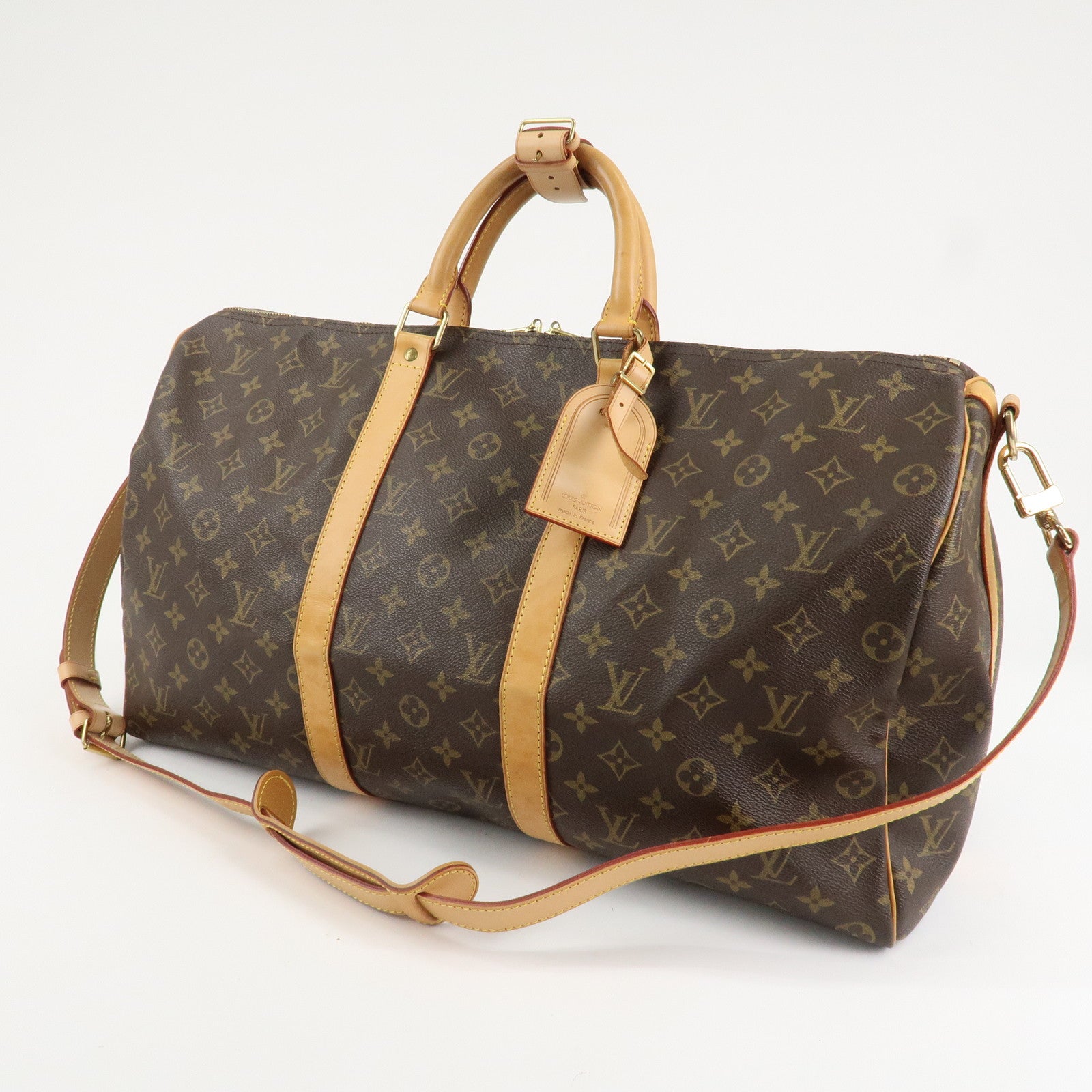 Louis Vuitton Monogram Keep All 50 Bandouliere Boston Bag M41416 Used