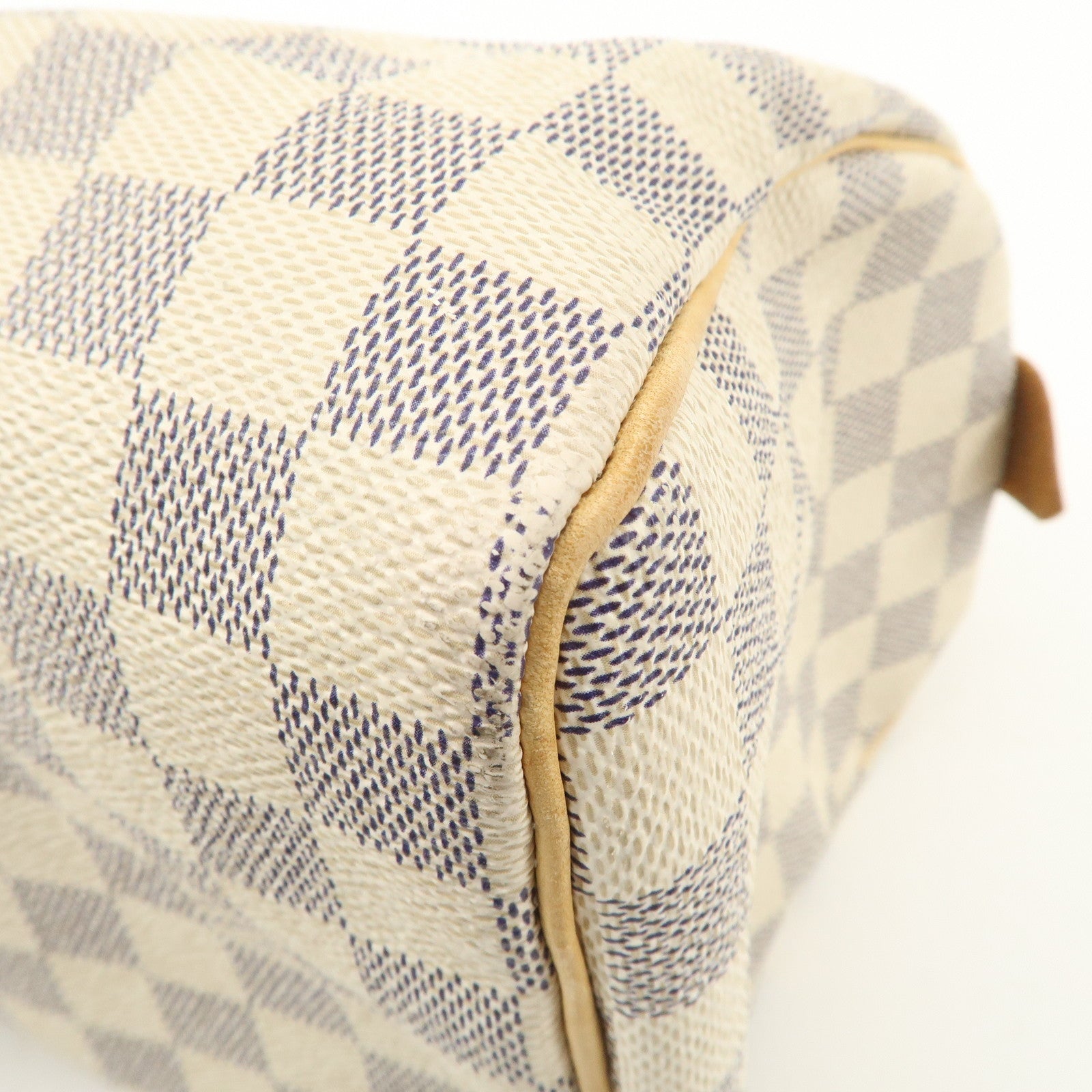 Louis Vuitton Damier Azur Speedy 25 Boston Bag Hand Bag N41534 Used