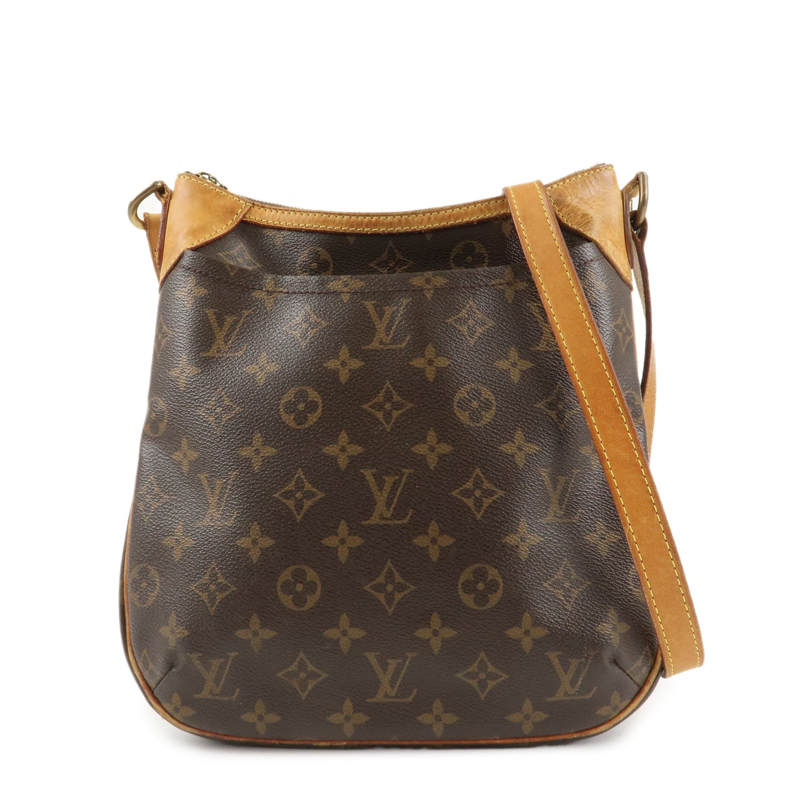 Louis Vuitton Monogram Odeon PM Crossbody Bag Shoulder Bag Brown M56390 Used