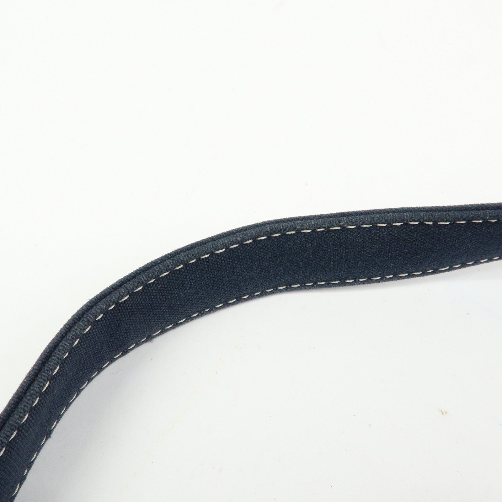 FENDI Mamma Baguette Canvas Shoulder Bag Navy 26325