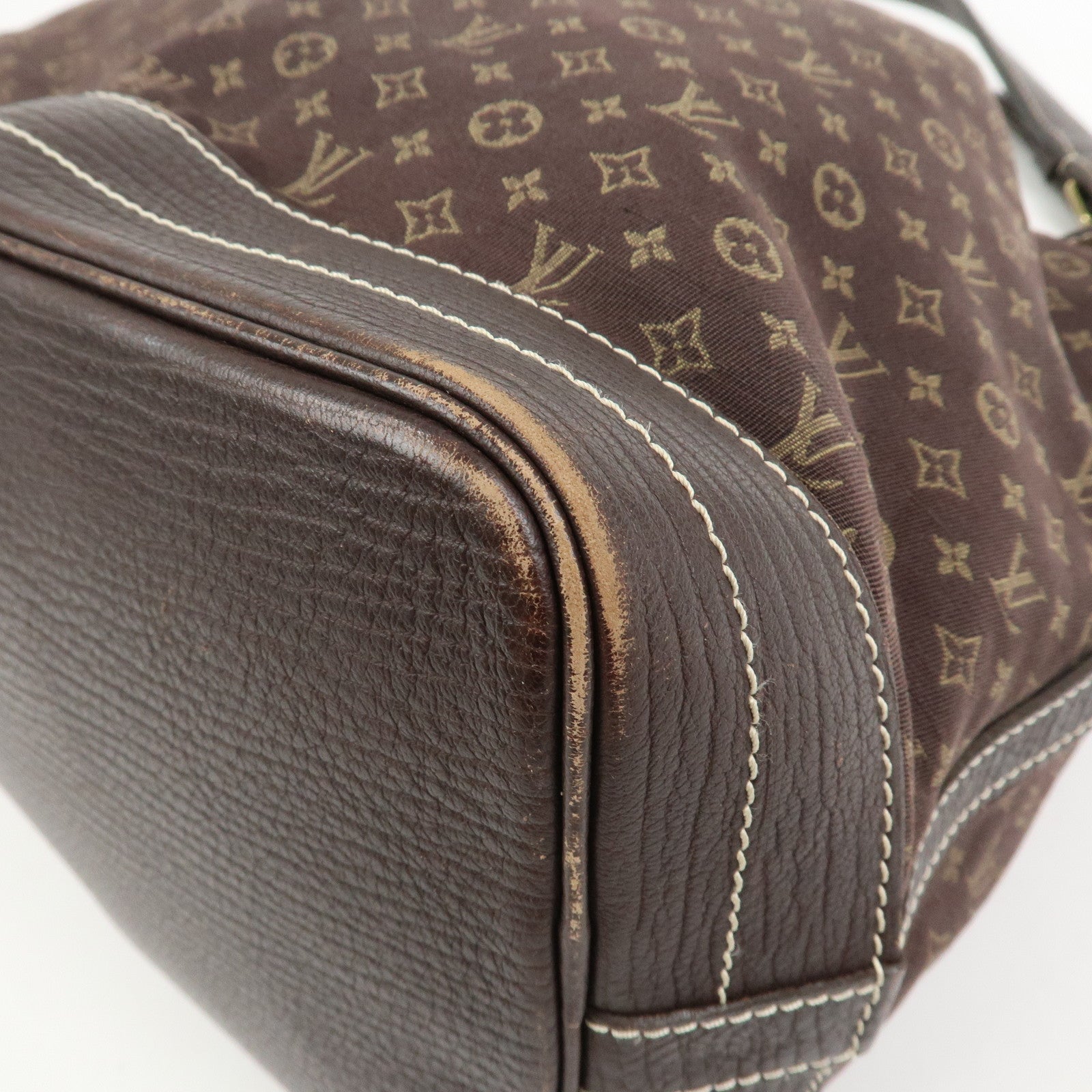 Louis Vuitton Monogram Mini Lin Noe Shoulder Bag Ebene M95229