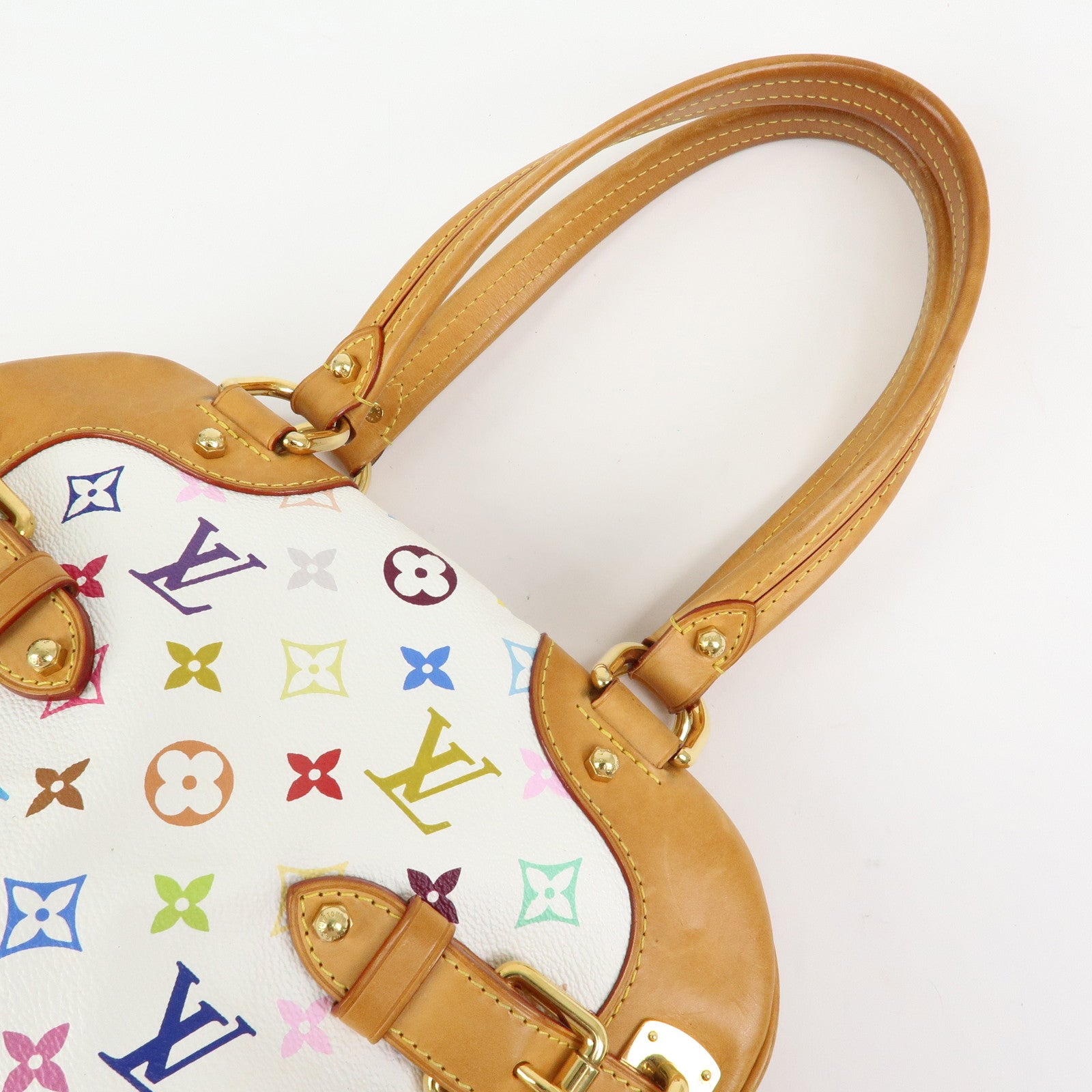 Louis Vuitton Monogram Multicolor Claudia Hand Bag Blanc M40193