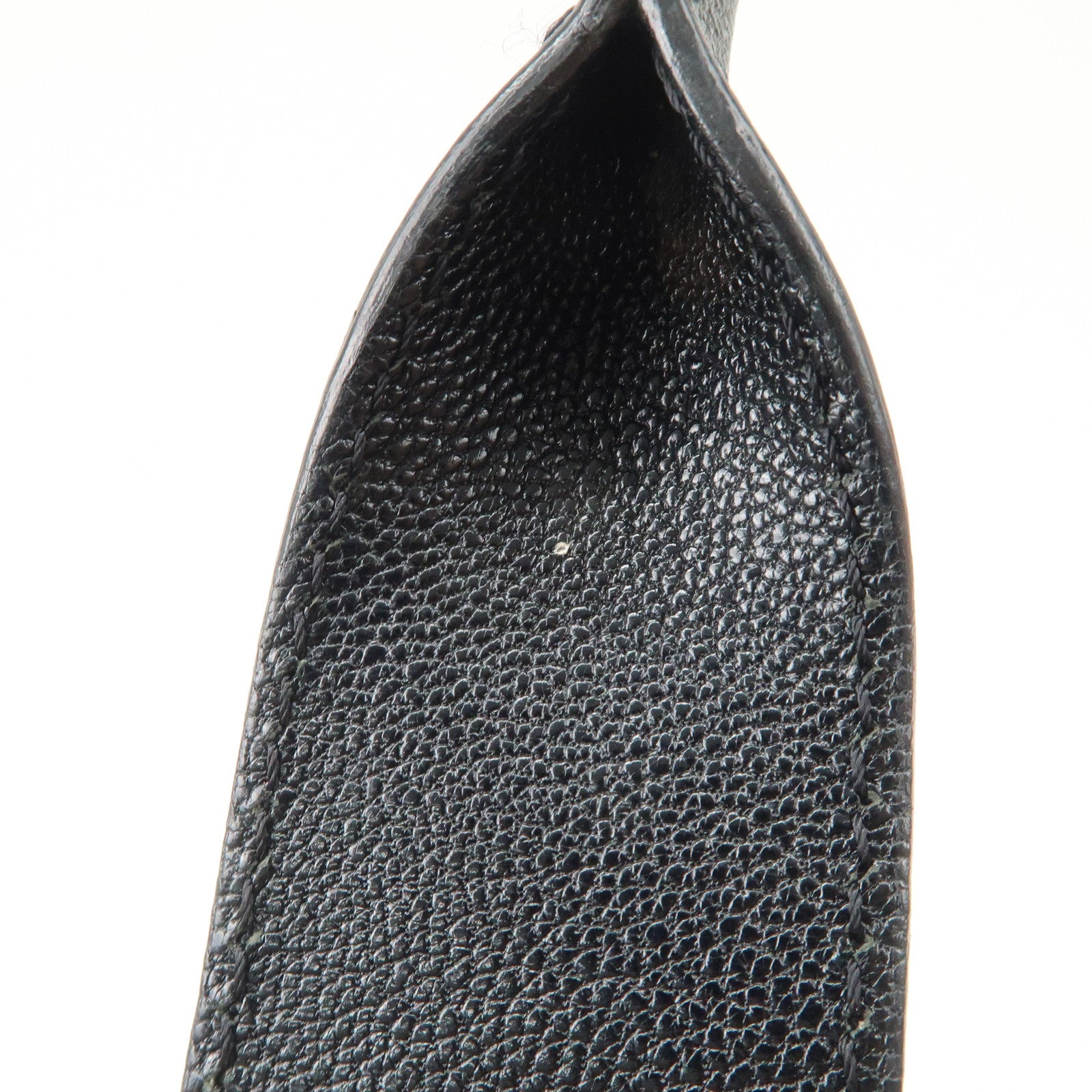 CHANEL COCO Mark Calf Leather Punching Tote Bag Black A33936 Used