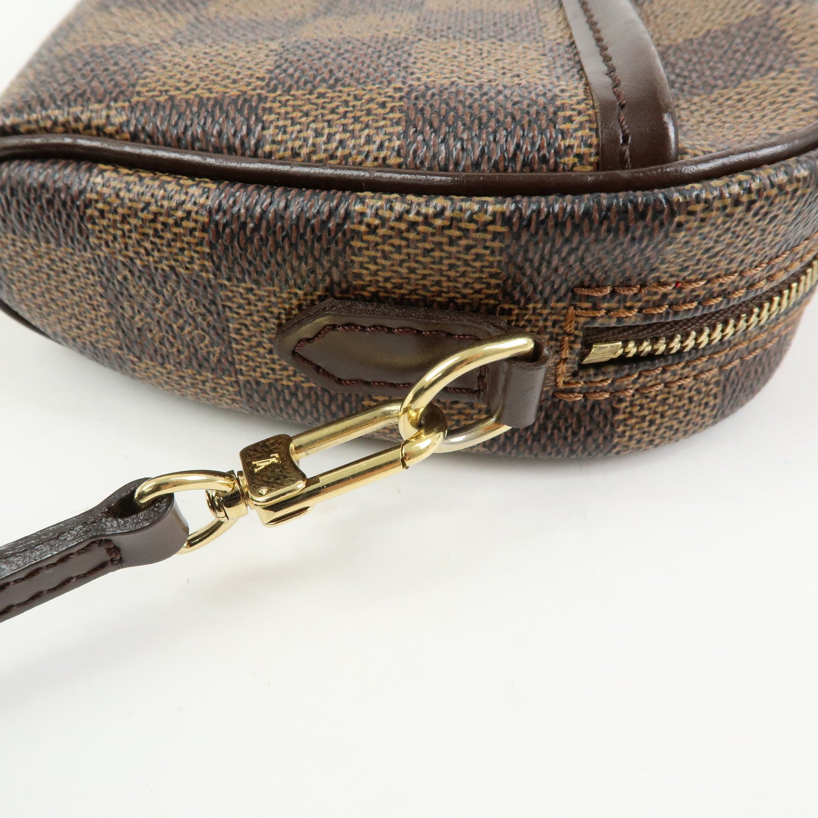 Louis Vuitton Damier Pochette Ipanema Shoulder Bag Ebene N51296