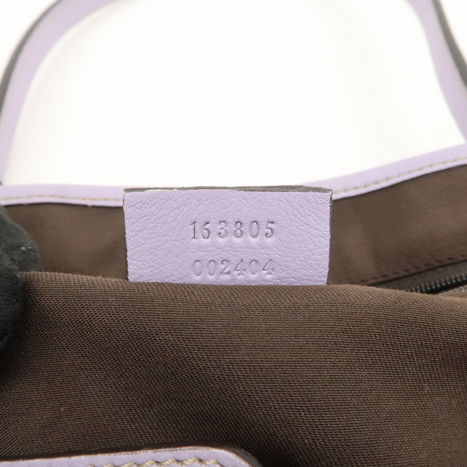 GUCCI Princy GG Canvas Leather Tote Bag Beige Light Purple 163805