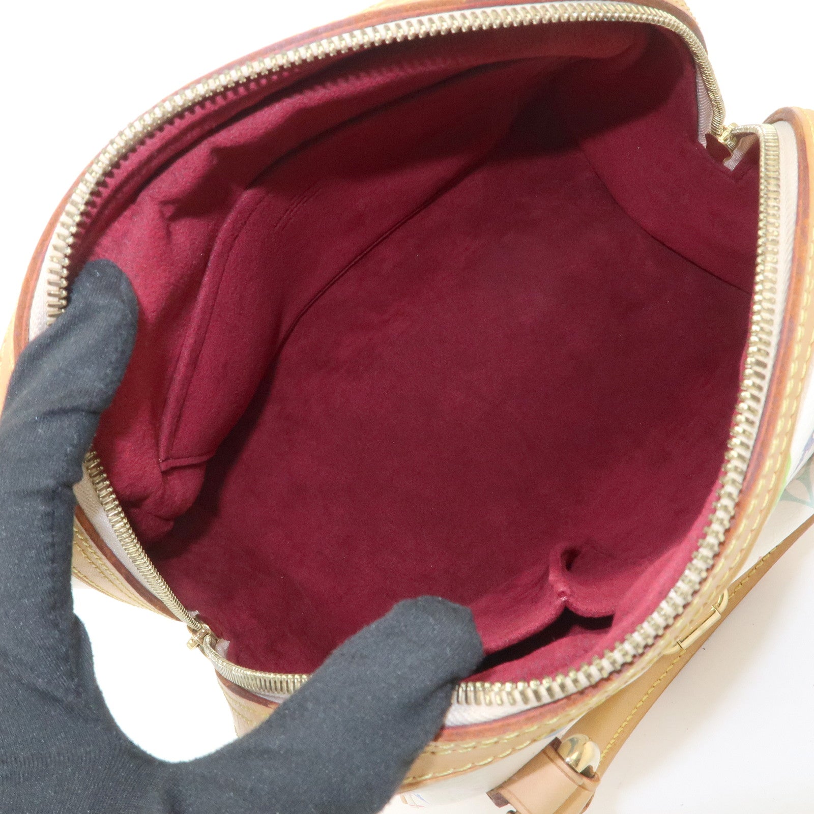 Louis Vuitton Monogram Multicolor Priscilla Hand Bag Blanc M40096