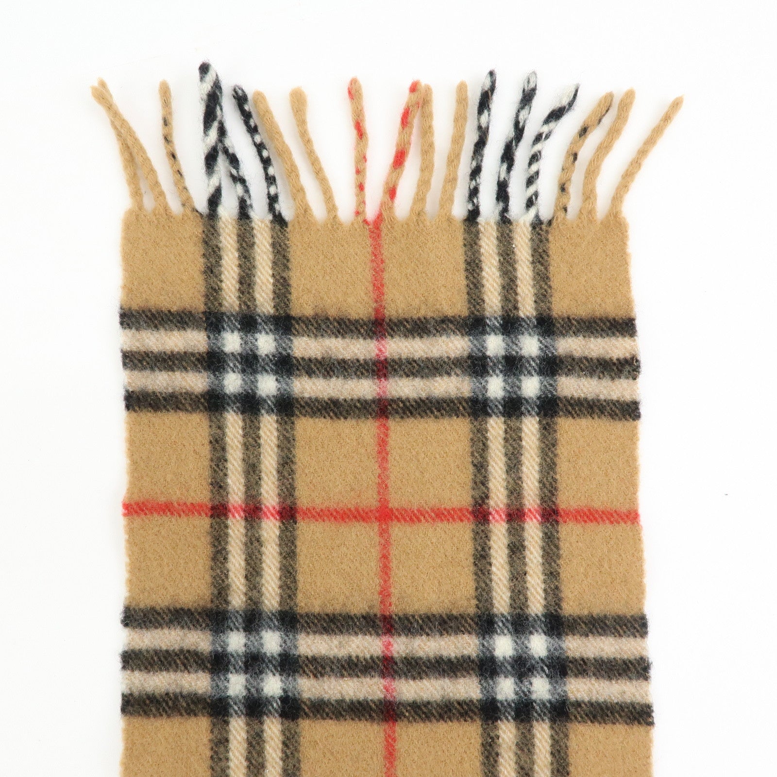 BURBERRY Nova Plaid Wool 100% Scarf Shawl Beige Black Red