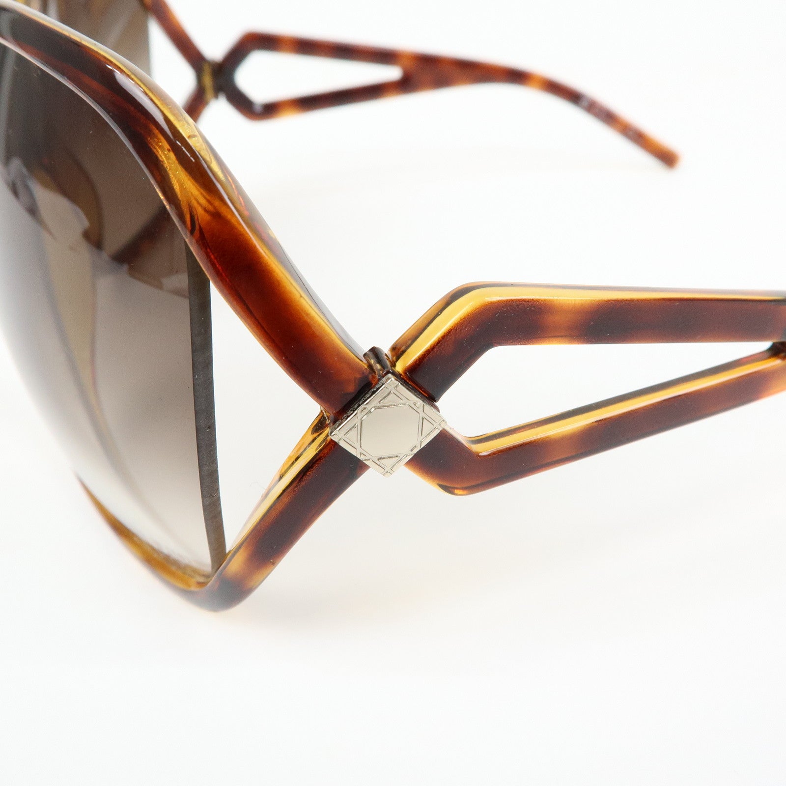 Christian Dior Canage Madrague Plastic Sunglasses Brown 64□16 120