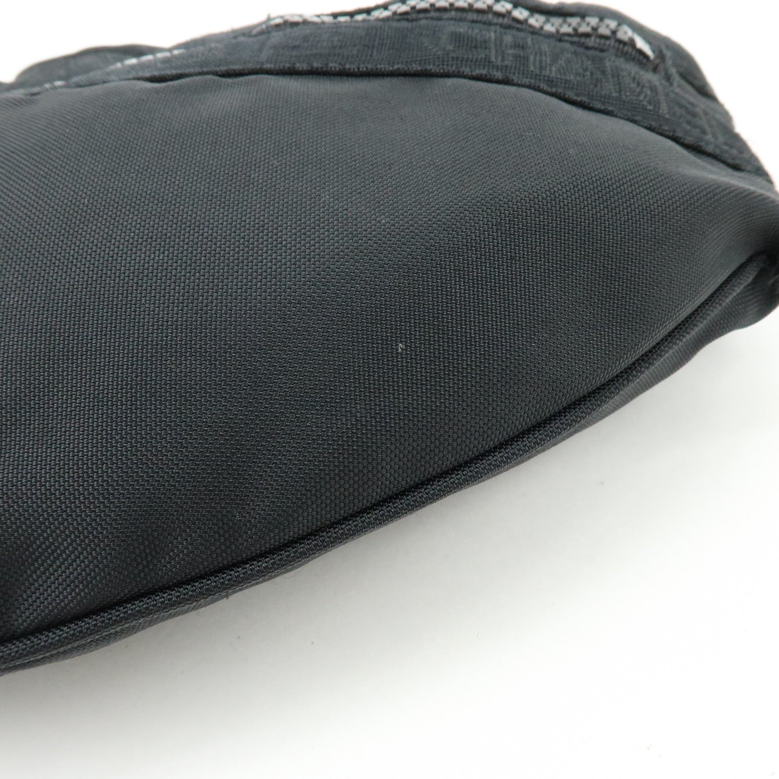 CHANEL Sports Line Nylon Banana Bag Waist Bag Crossbody Bag Black