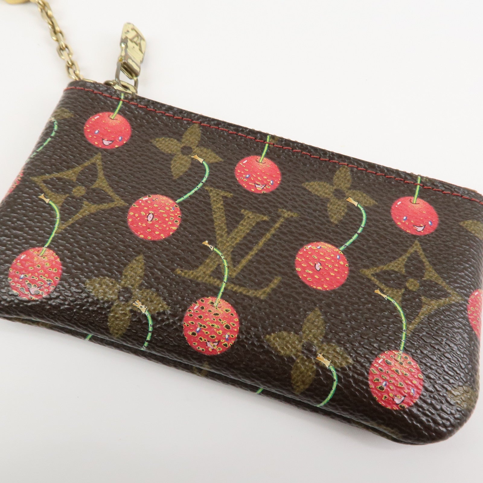 Louis Vuitton Monogram Cherry Pochette Cles Coin Case M95042