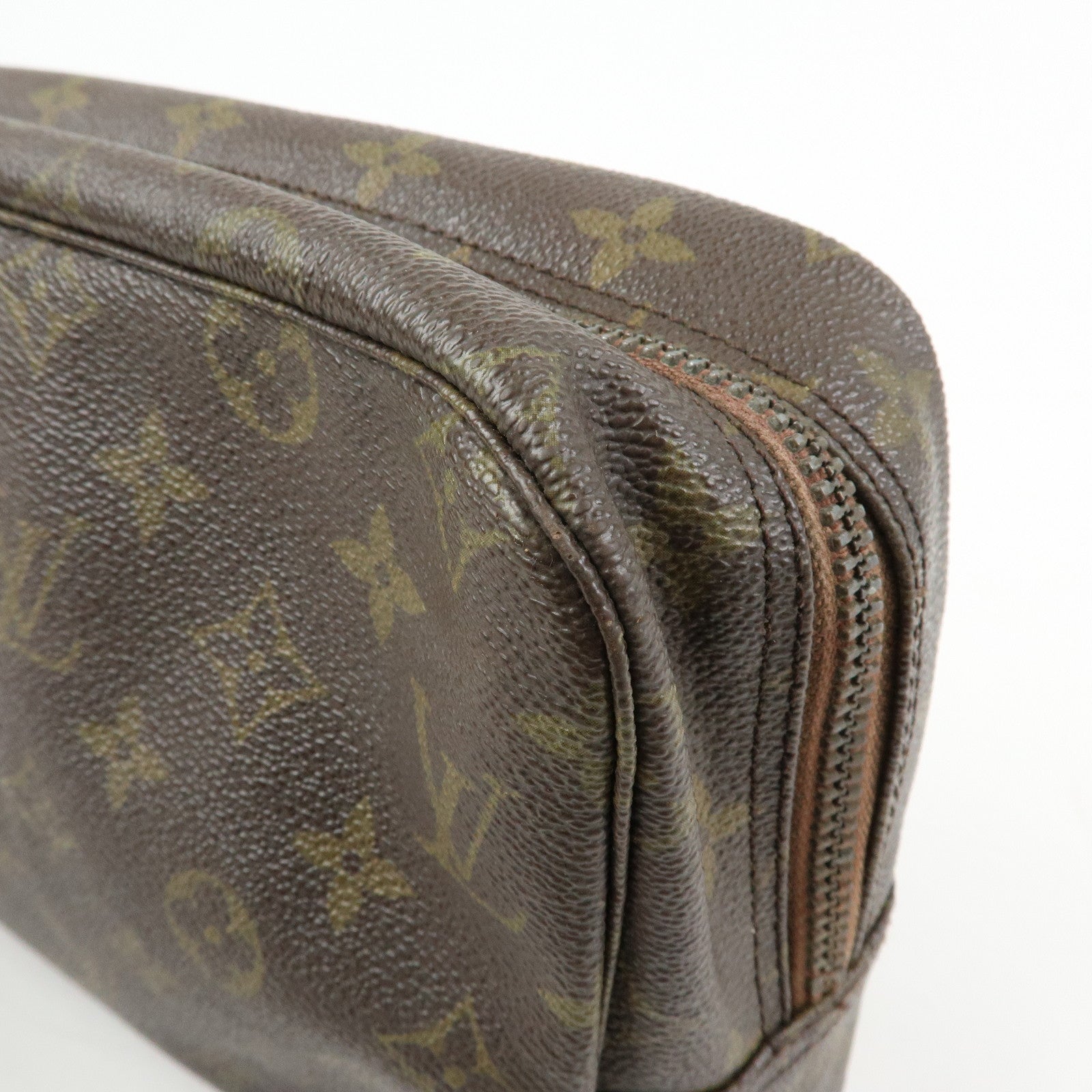 Louis Vuitton Monogram Trousse Toilette 28 Pouch Brown M47522