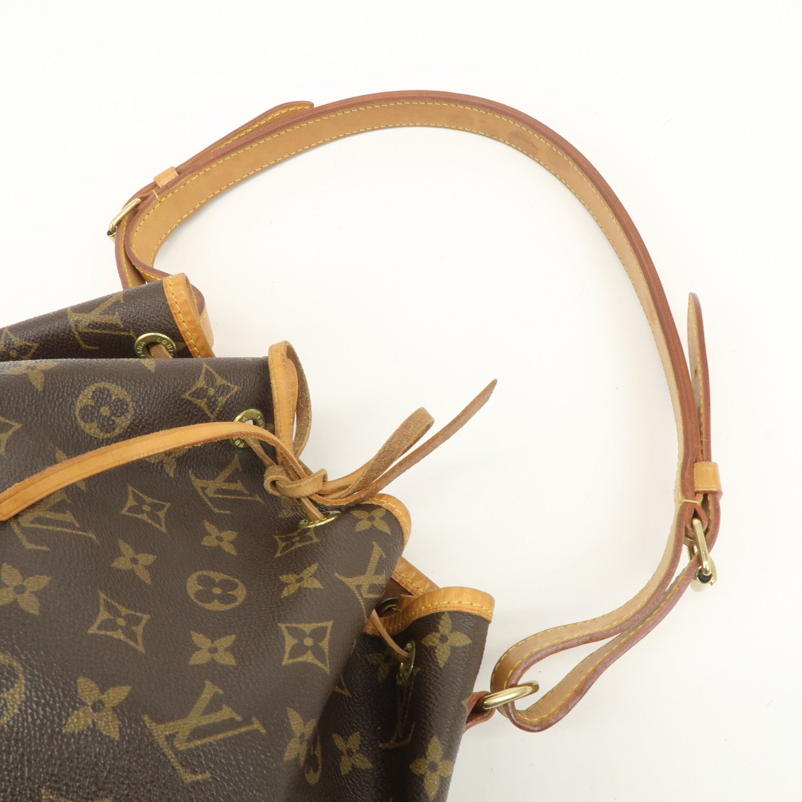 Louis Vuitton Monogram Canvas Petit Noe Shoulder Bag Brown M42226