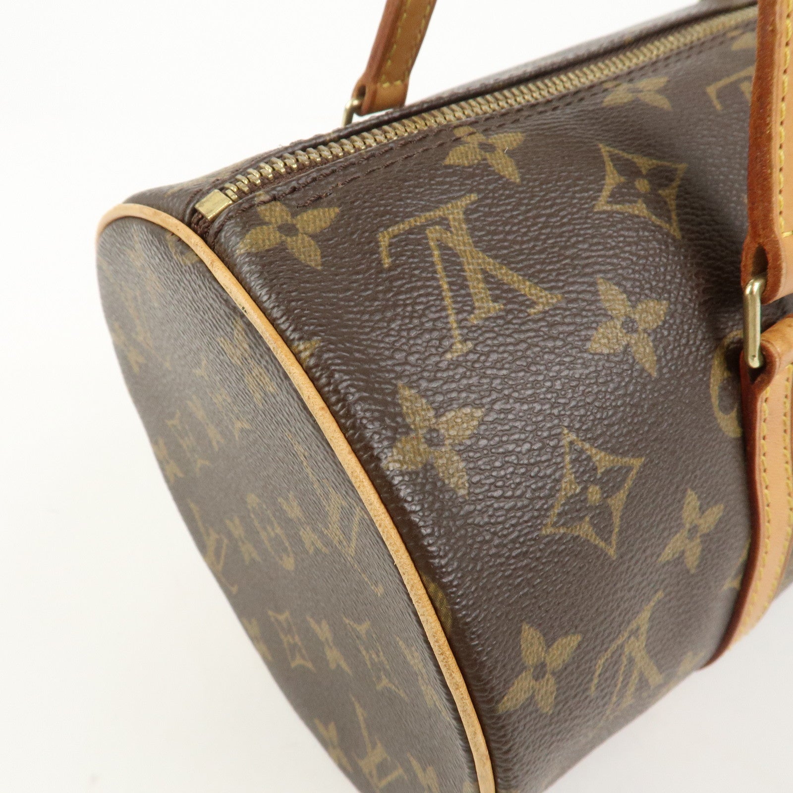 Louis Vuitton Monogram Papillon 30 Hand Bag Brown M51385