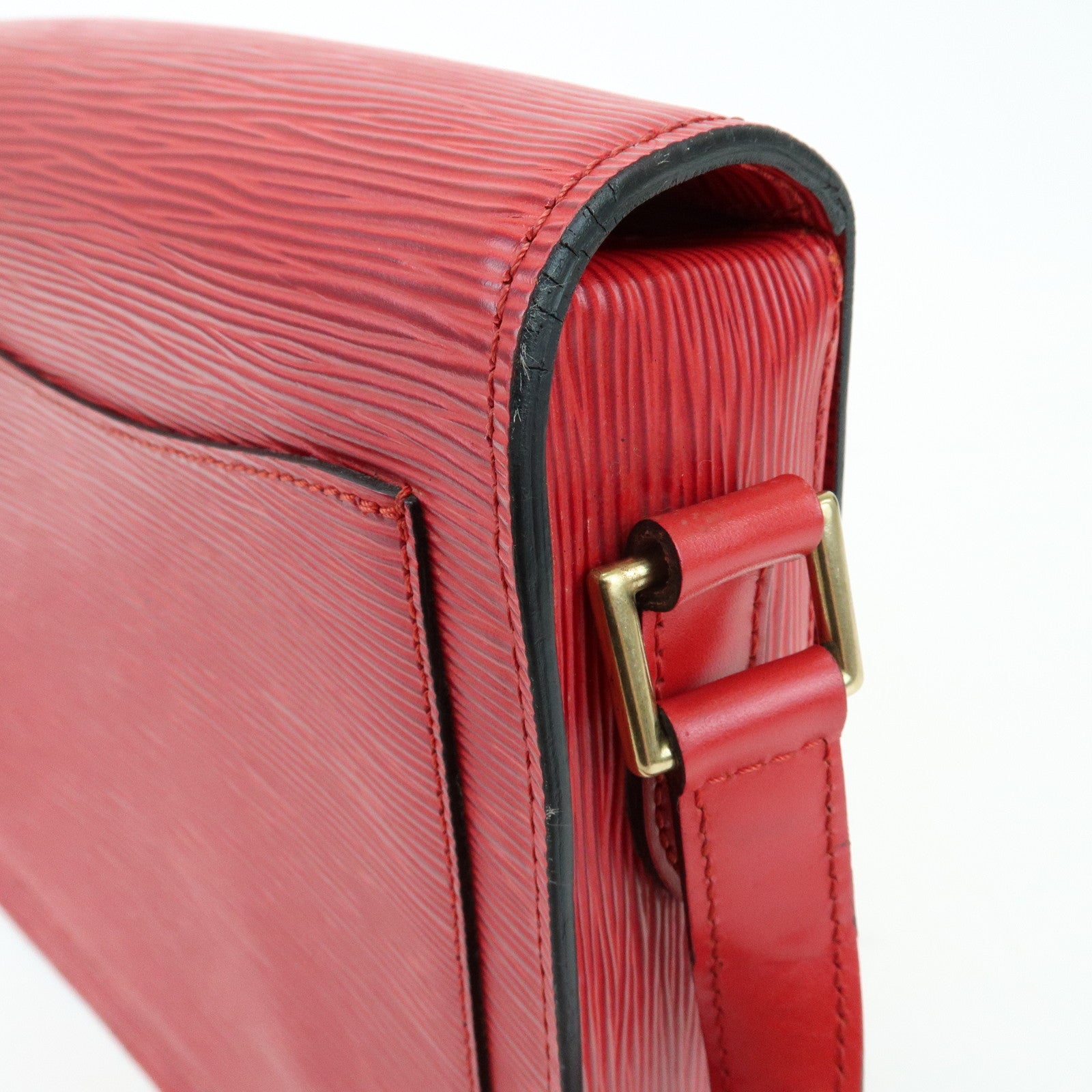 Louis Vuitton Epi Saint Cloud Shoulder Bag Crossbody Bag Red M52197