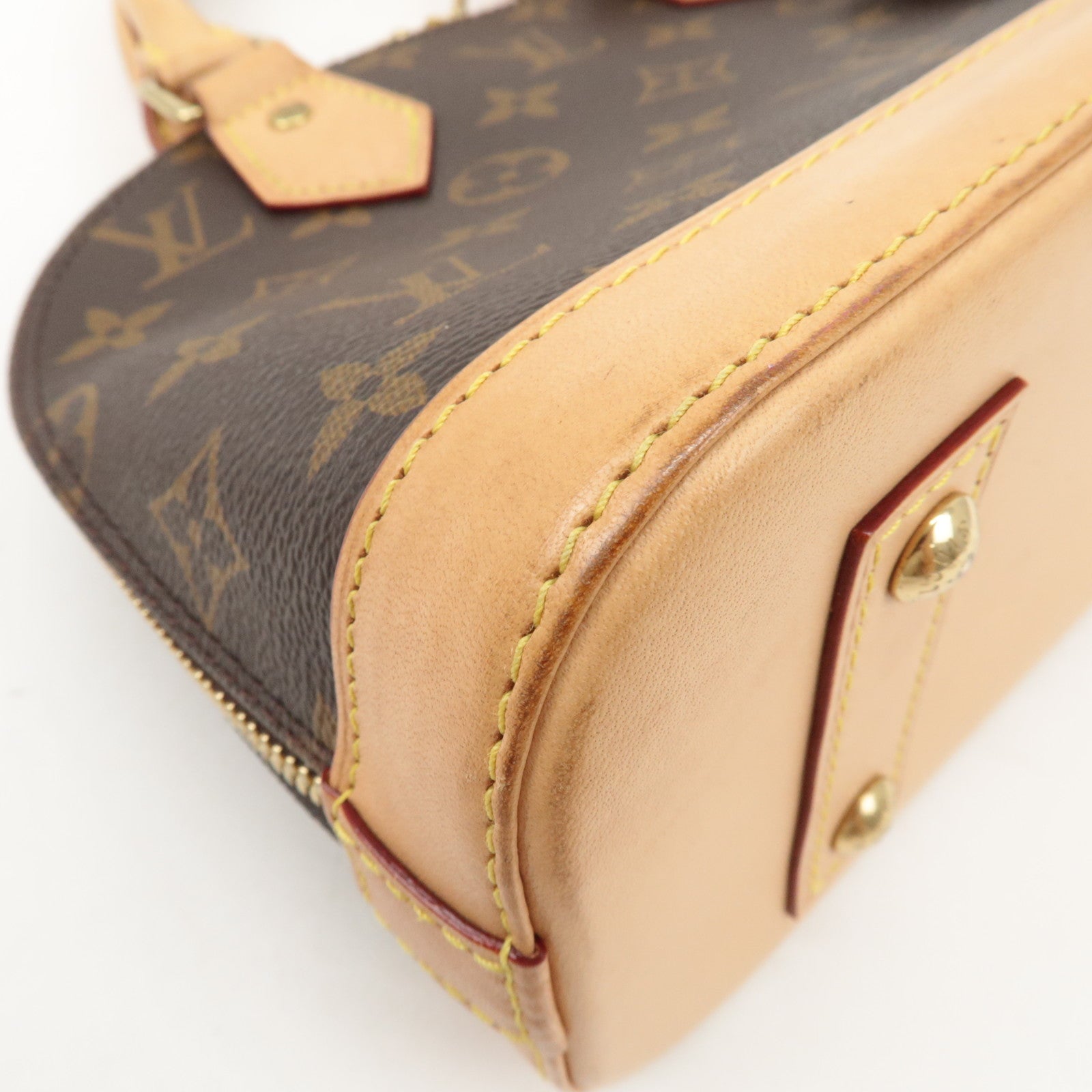 Louis Vuitton Monogram Alma BB 2Way Bag Hand Bag M53152 Used