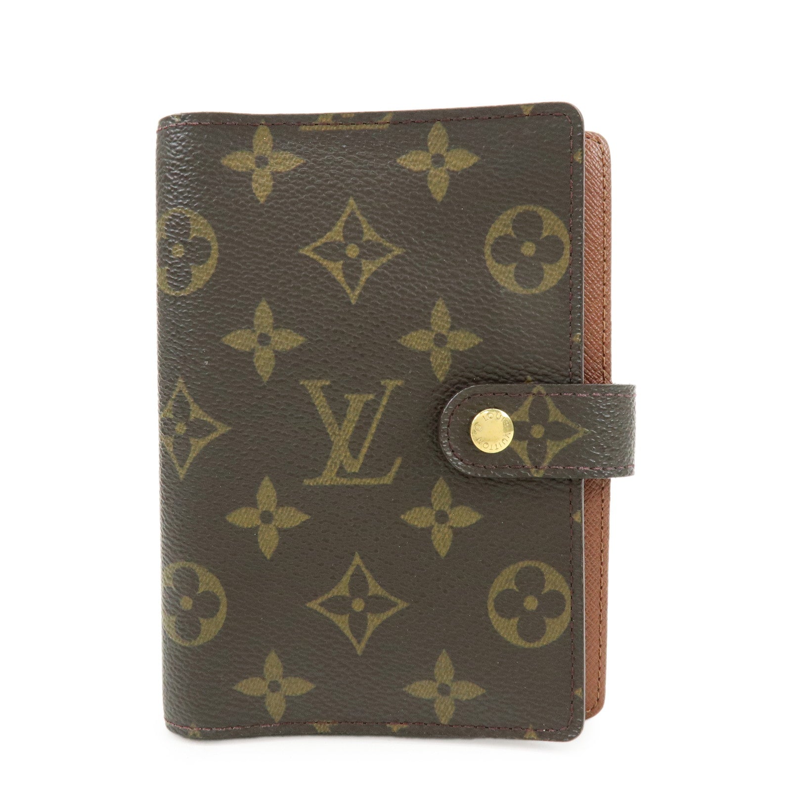 Louis Vuitton Monogram Agenda PM Planner Cover Brown R20005