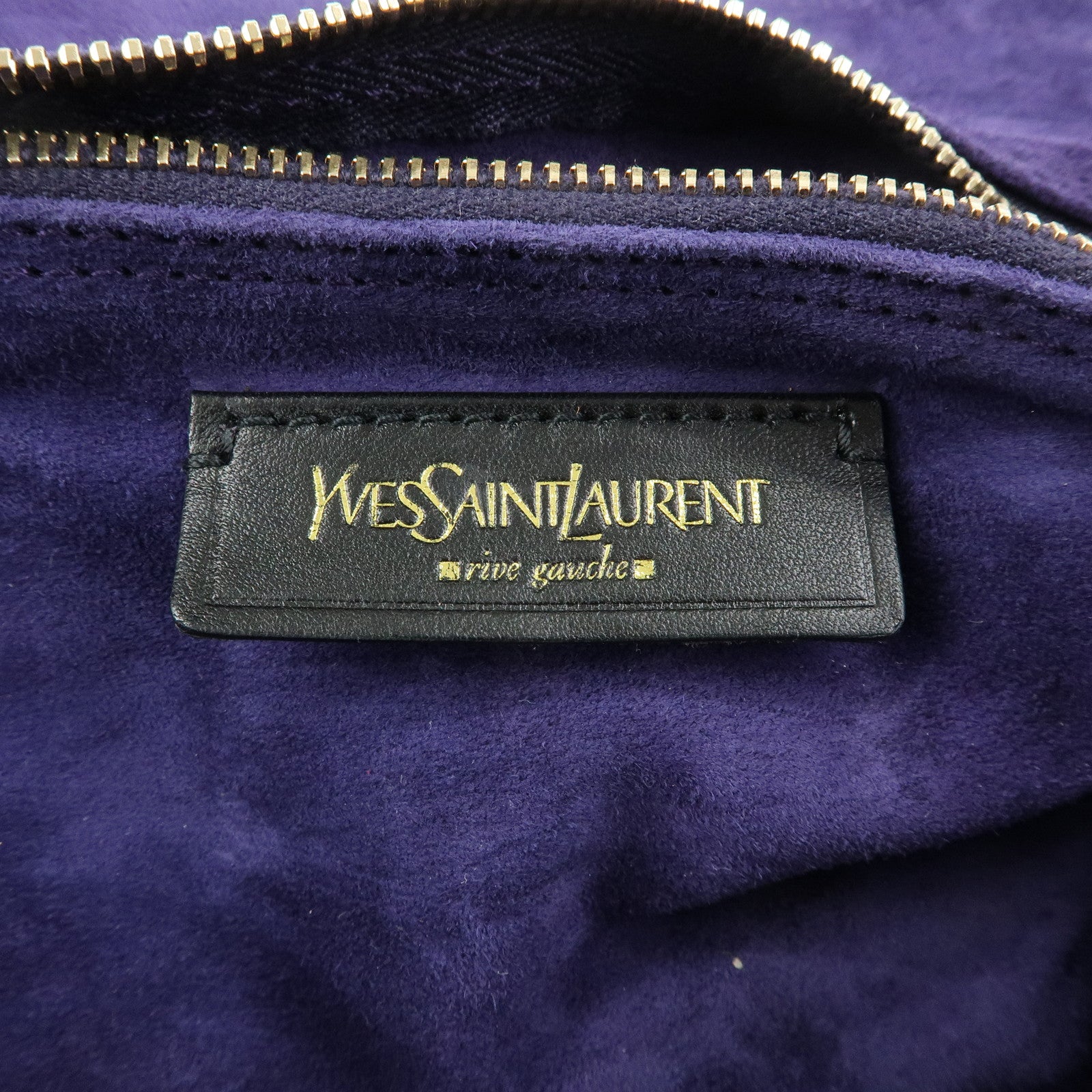 SAINT LAURENT PARIS Muse Two Suede Leather 2way Bag Purple Pink