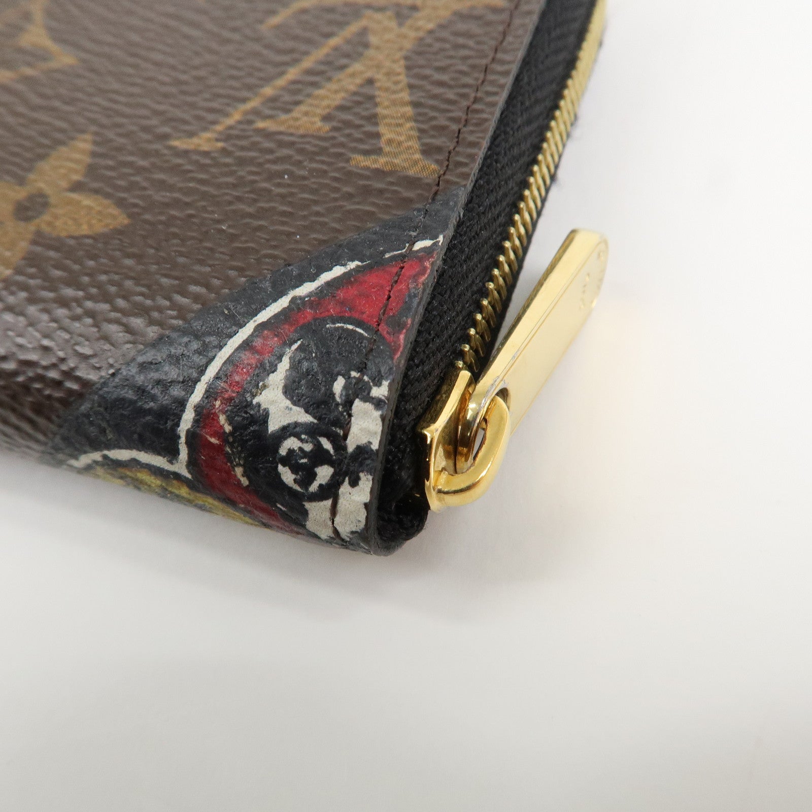 Louis Vuitton Monogram Zippy Round Coin Purse Kansai Yamamoto Brown M67250