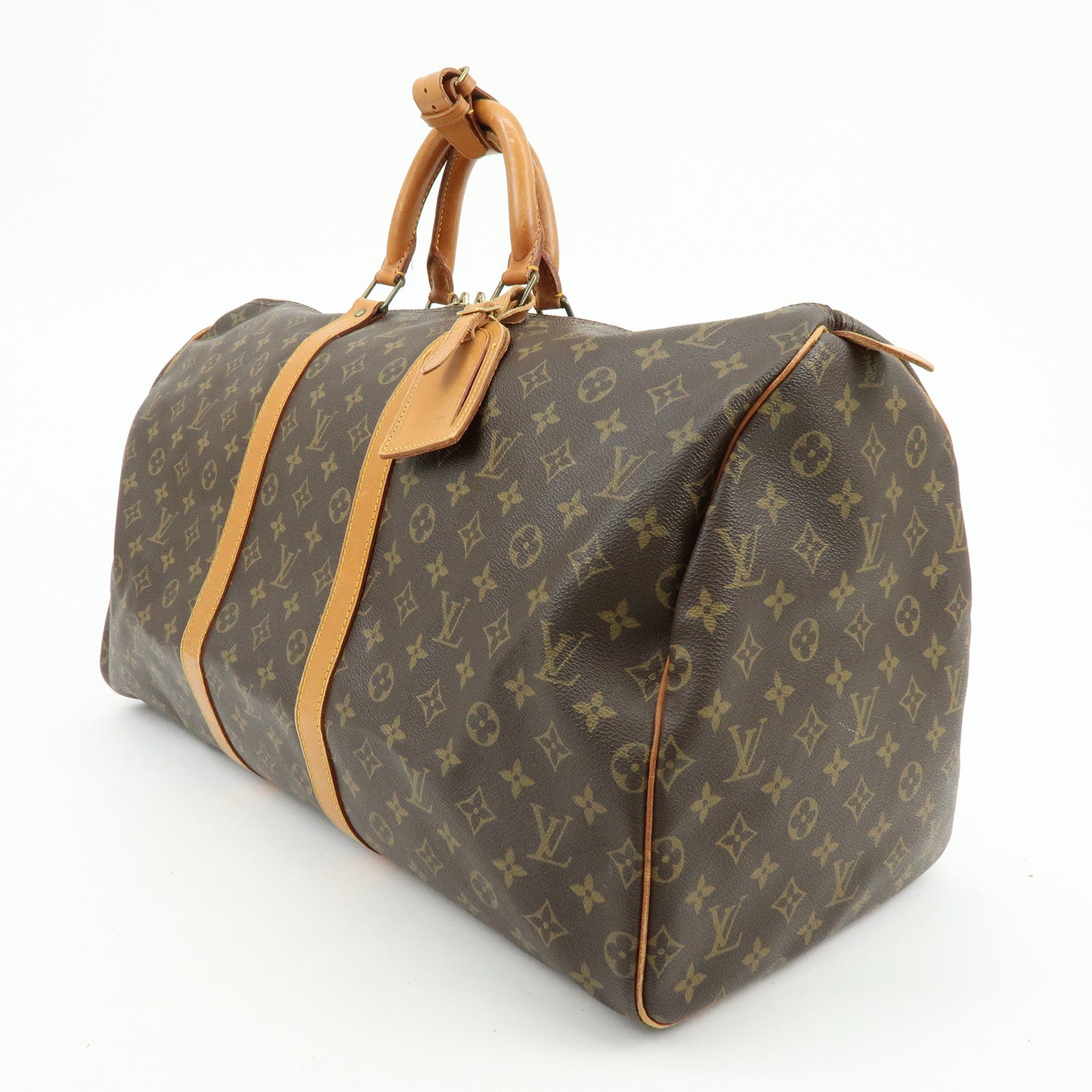 Louis Vuitton Monogram Keep All 55 Boston Bag Brown M41424